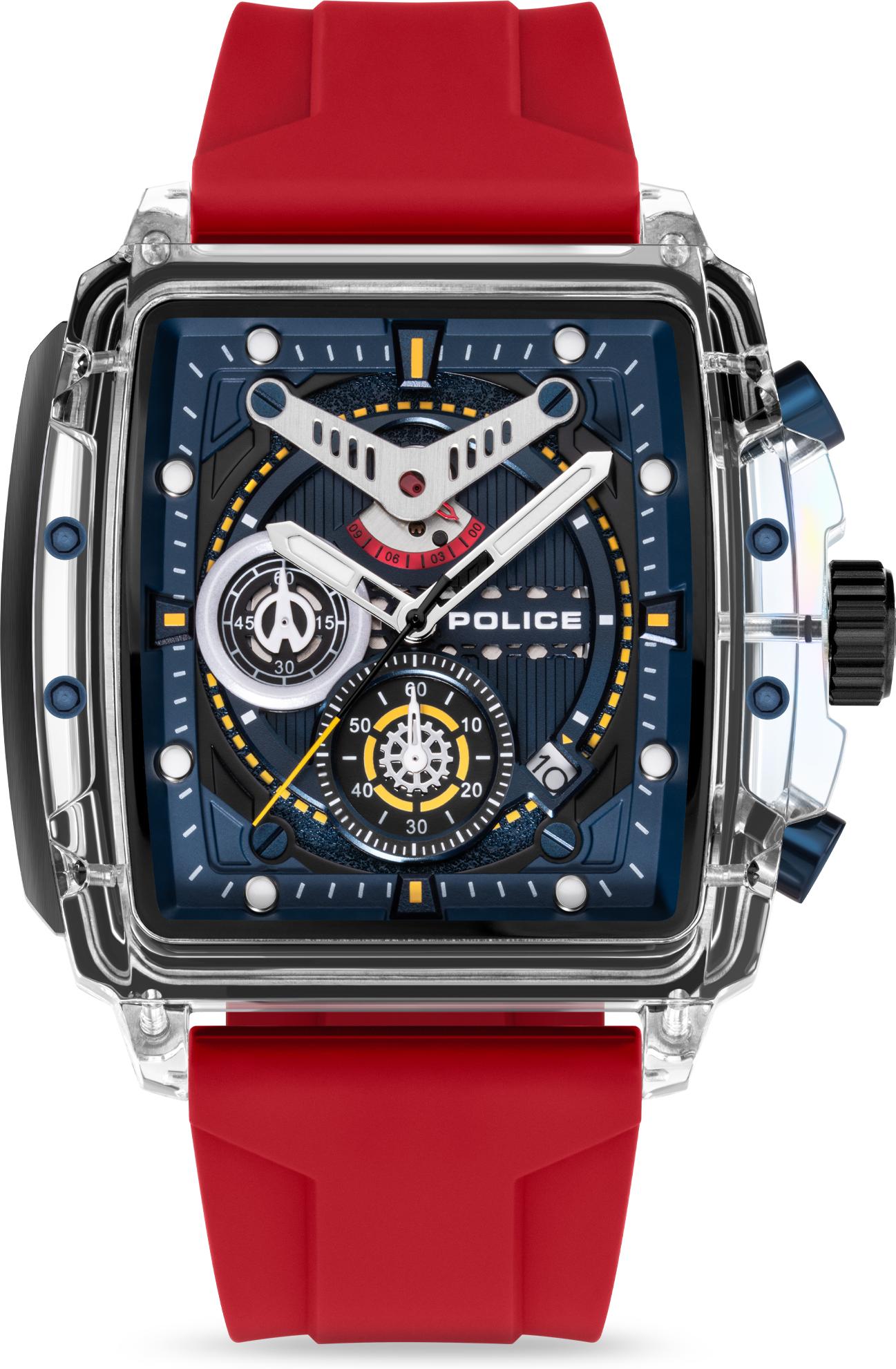 Police CLOUT PEWGO0052402-SET Cronógrafo para hombres Con pulsera adicional Police CLOUT PEWGO0052402-SET Cronógrafo para hombres Con pulsera adicional