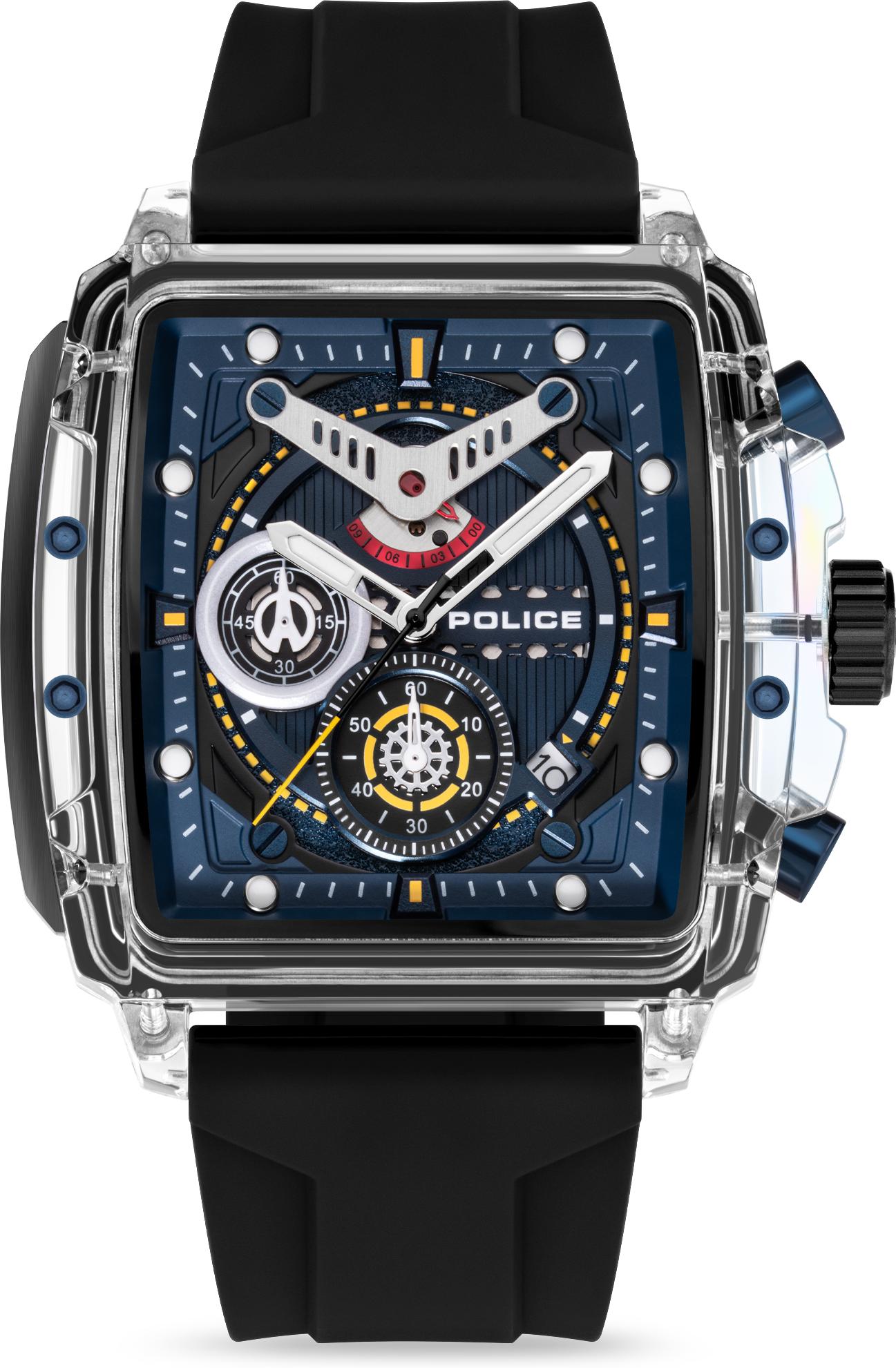 Police CLOUT PEWGO0052402-SET Cronógrafo para hombres Con pulsera adicional Police CLOUT PEWGO0052402-SET Cronógrafo para hombres Con pulsera adicional