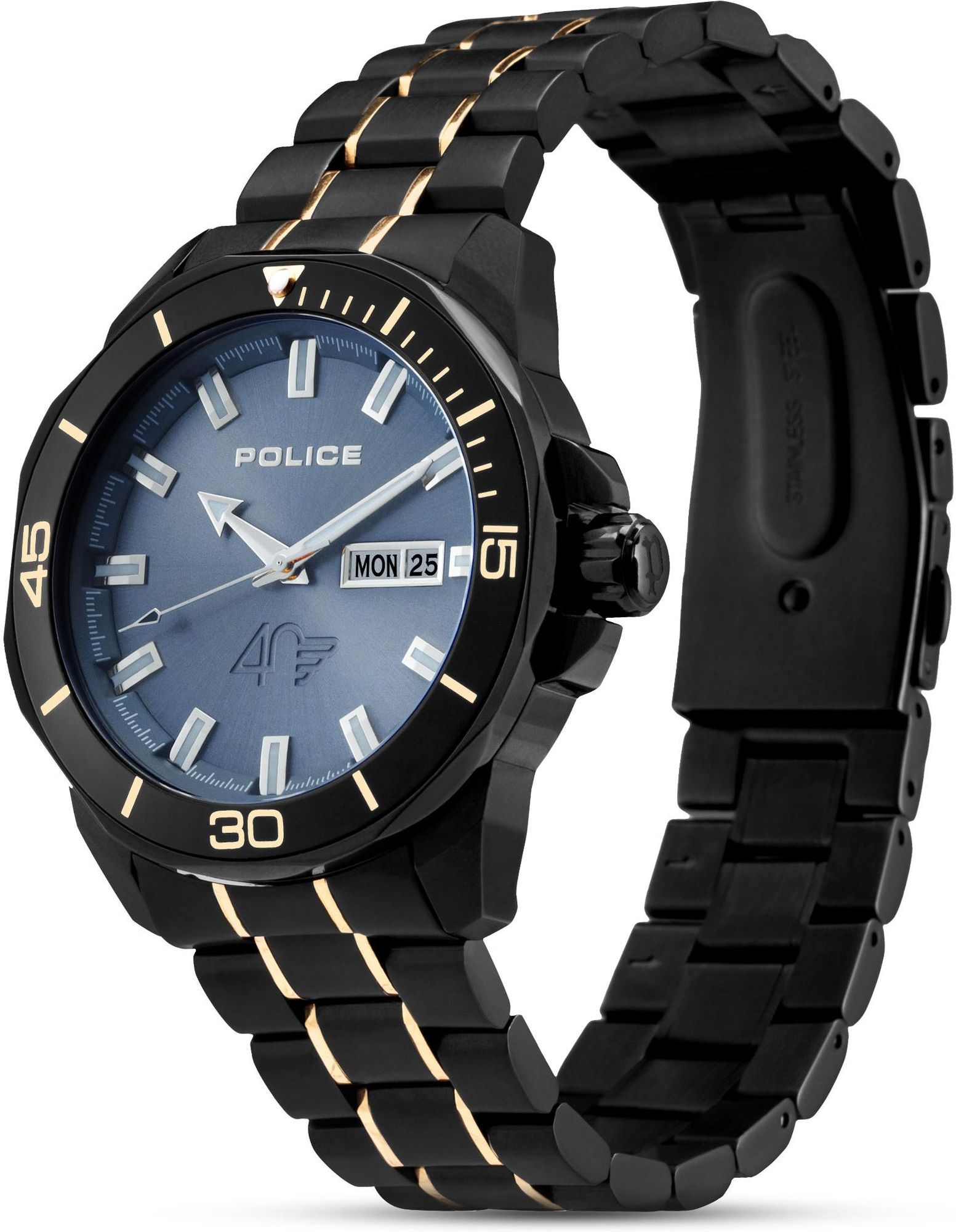 Police THORNTON PEWJH0030301 - SET A Heren armbandhorloge Police THORNTON PEWJH0030301 - SET A Heren armbandhorloge