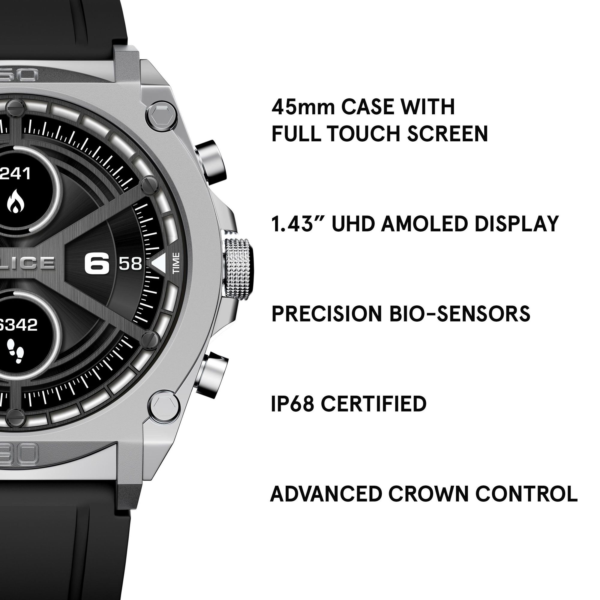 Police MY.AVATAR PEIUN0000101 Smartwatch Mit Bluetooth Police MY.AVATAR PEIUN0000101 Smartwatch Mit Bluetooth