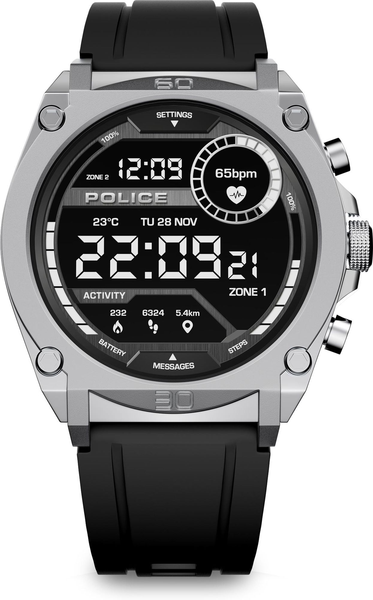 Police MY.AVATAR PEIUN0000101 Smartwatch Mit Bluetooth Police MY.AVATAR PEIUN0000101 Smartwatch Mit Bluetooth