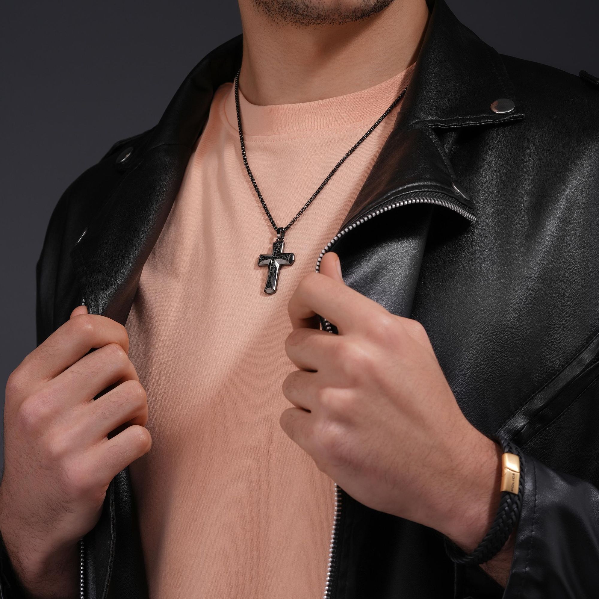 Police Jewelry CROSSROADS PEAGN0037702 Cadena de cuello para hombres