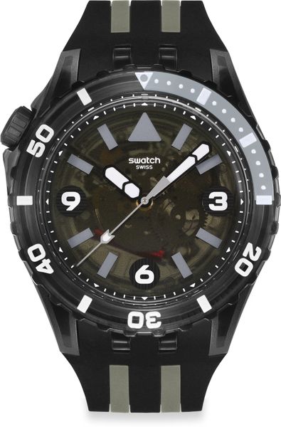 Swatch BLACK SEA NETTLE SSCU09B100 Unisex horloge Swatch BLACK SEA NETTLE SSCU09B100 Unisex horloge