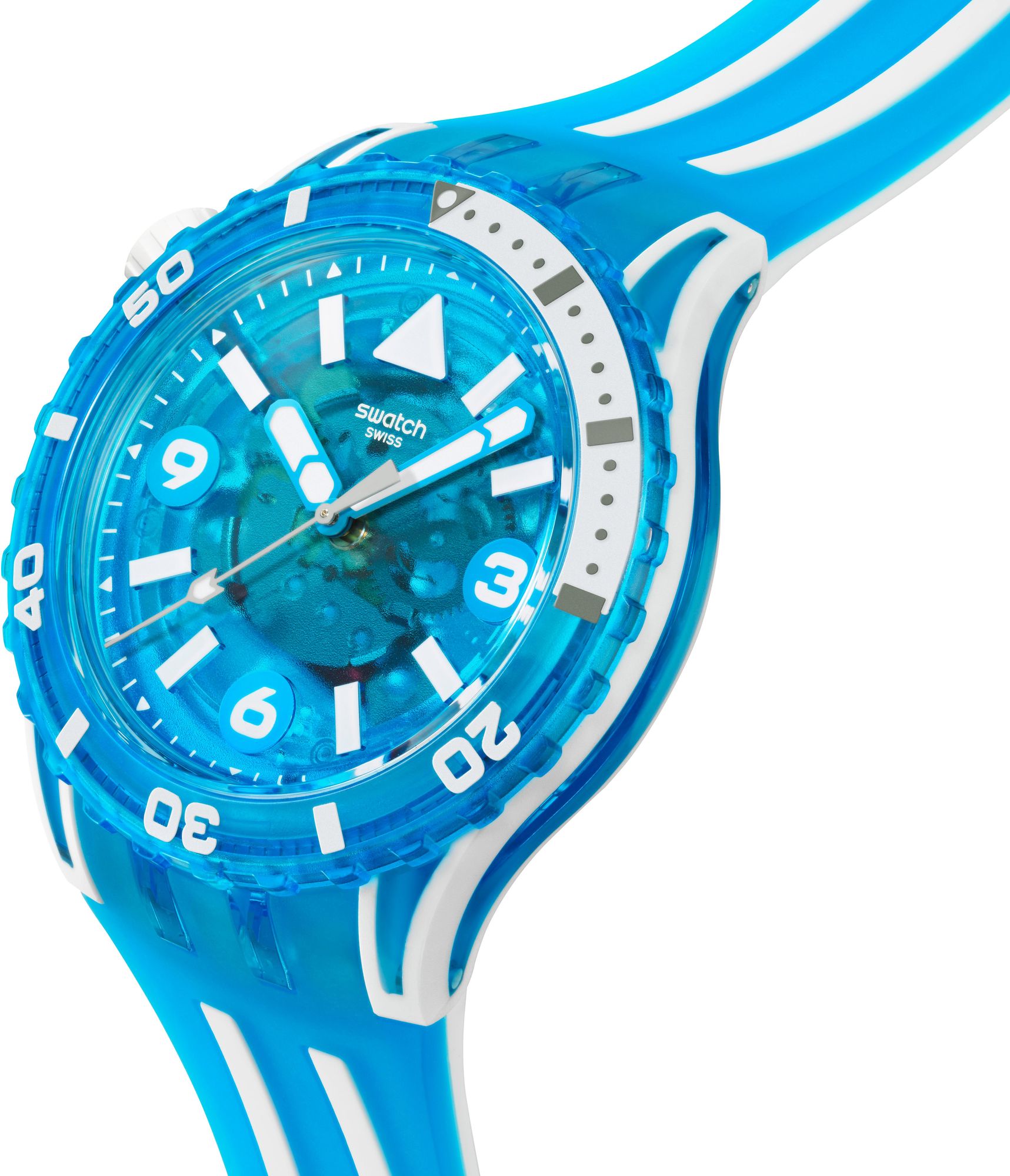 Swatch BLUE FIRE SSCU09S100 Unisexuhr Swatch BLUE FIRE SSCU09S100 Unisexuhr