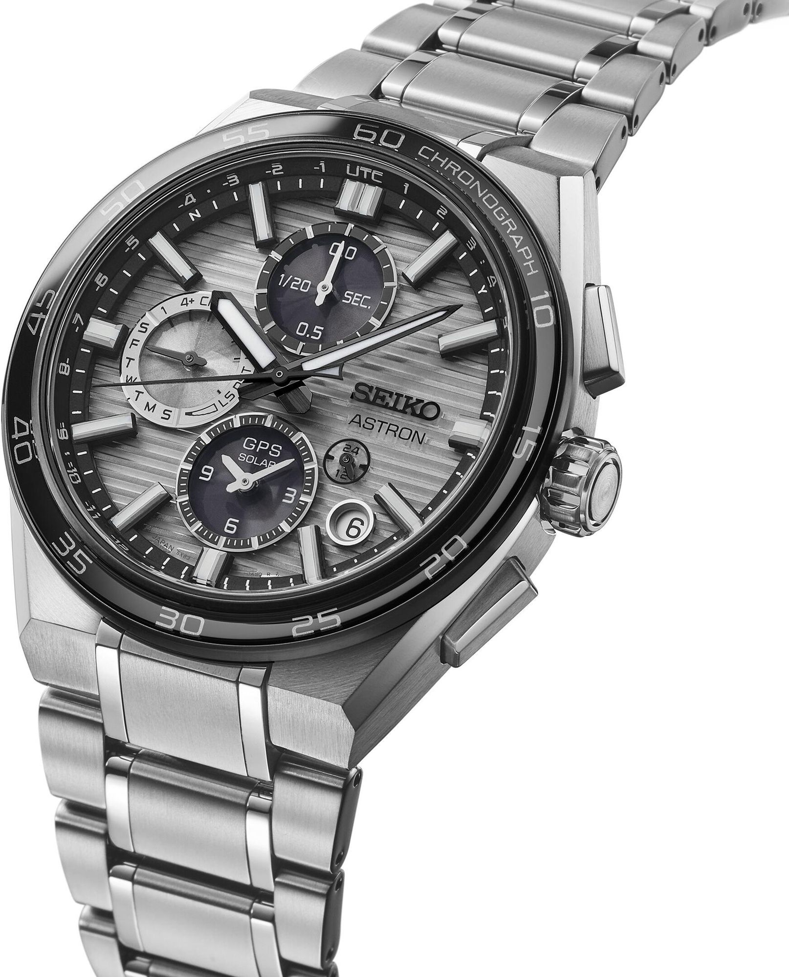 Seiko Astron GPS Solar Dual Time Chronograph SSH177J1 Cronógrafo para hombres Pantalla Dual Seiko Astron GPS Solar Dual Time Chronograph SSH177J1 Cronógrafo para hombres Pantalla Dual