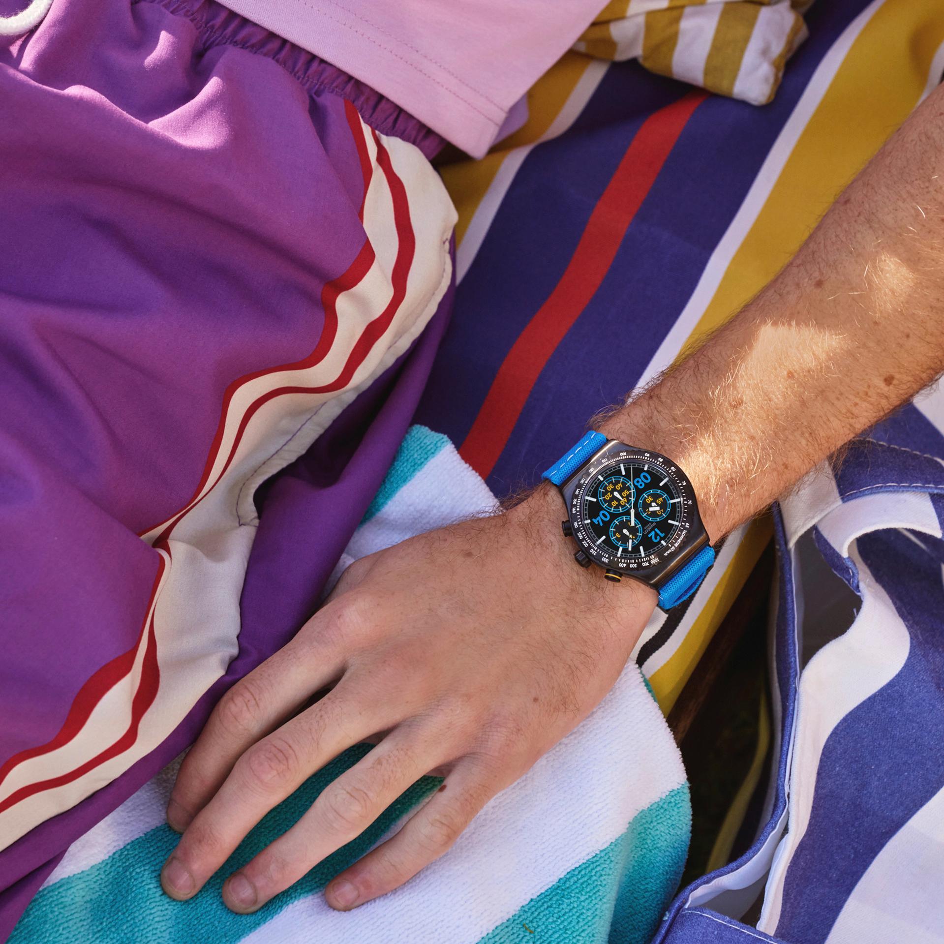 Swatch MOMENTS IN BLUE YVB100 Cronografo uomo