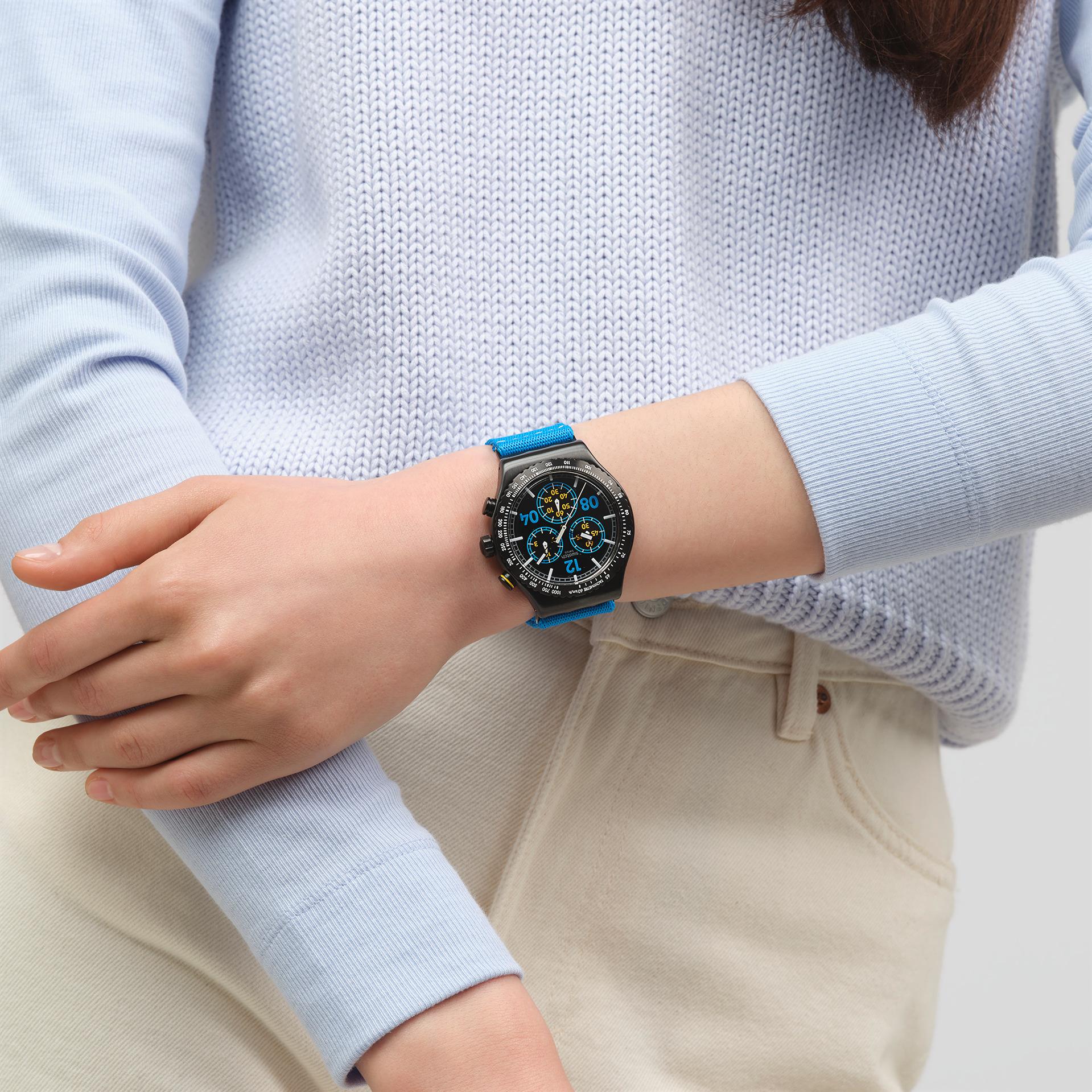 Swatch MOMENTS IN BLUE YVB100 Cronografo uomo