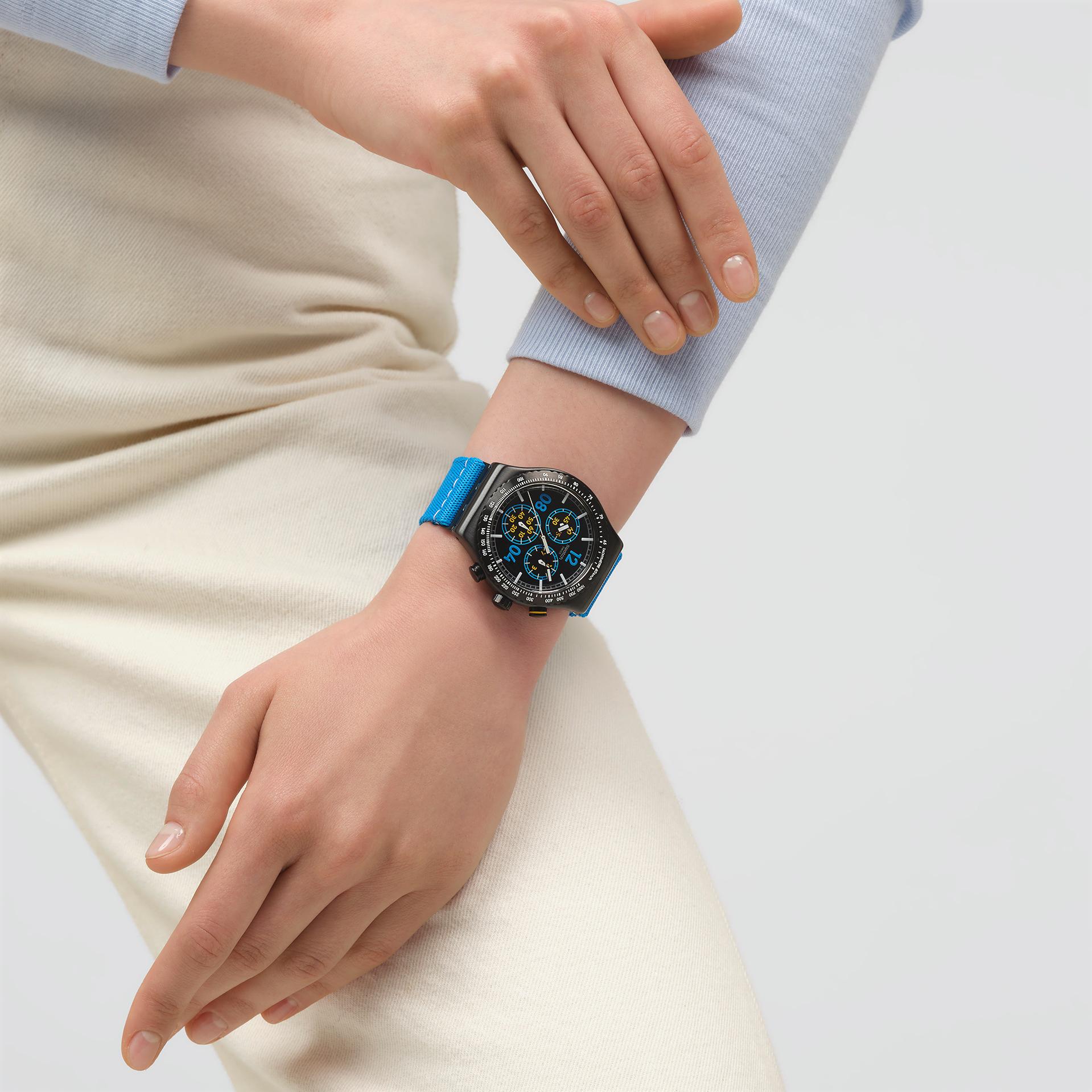 Swatch MOMENTS IN BLUE YVB100 Cronografo uomo
