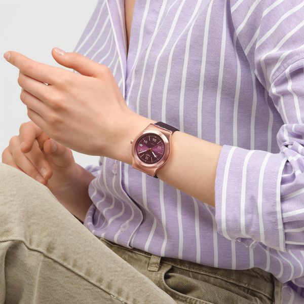 Swatch BURGUNDY STORY YIG401 Reloj Automático Swatch BURGUNDY STORY YIG401 Reloj Automático