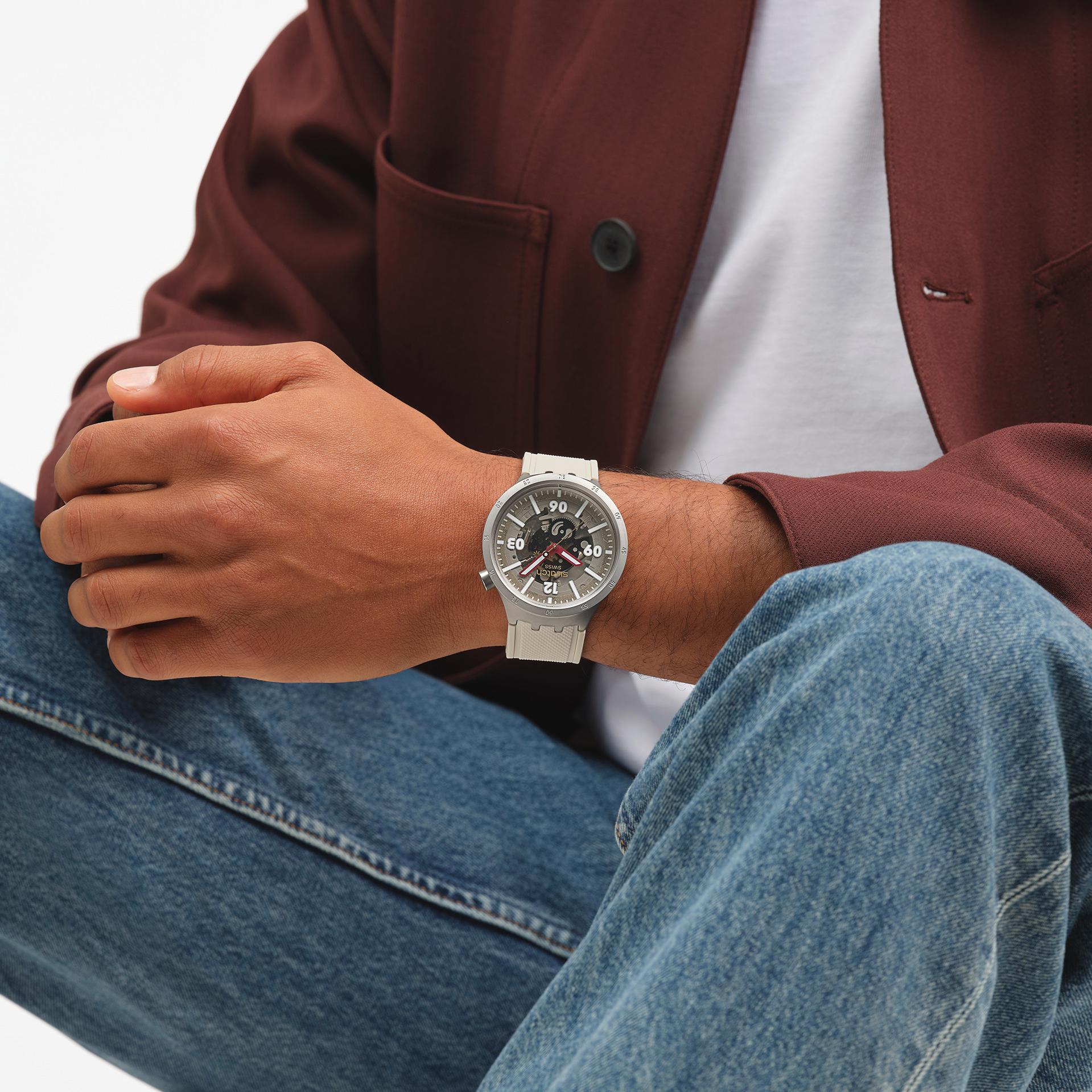 Swatch CONFIDENT MOMENT SB07S125 Unisex horloge Swatch CONFIDENT MOMENT SB07S125 Unisex horloge