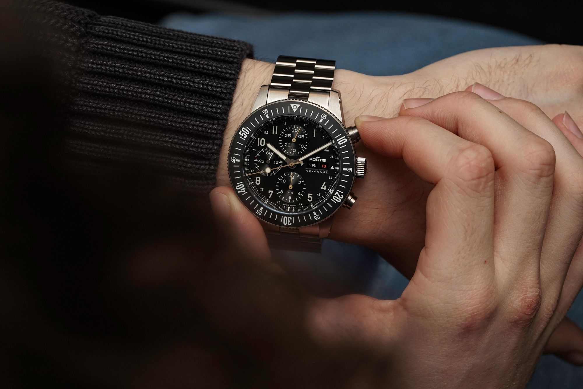 Fortis NOVONAUT N-42 Titanium Legacy F2040017 Herrenchronograph Fortis NOVONAUT N-42 Titanium Legacy F2040017 Herrenchronograph