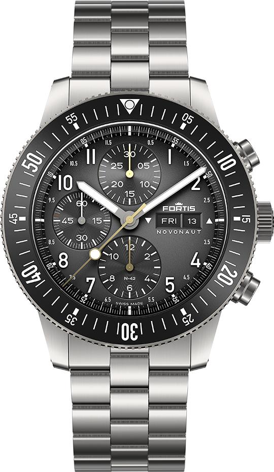 Fortis NOVONAUT N-42 Titanium Legacy F2040017 Herrenchronograph Fortis NOVONAUT N-42 Titanium Legacy F2040017 Herrenchronograph