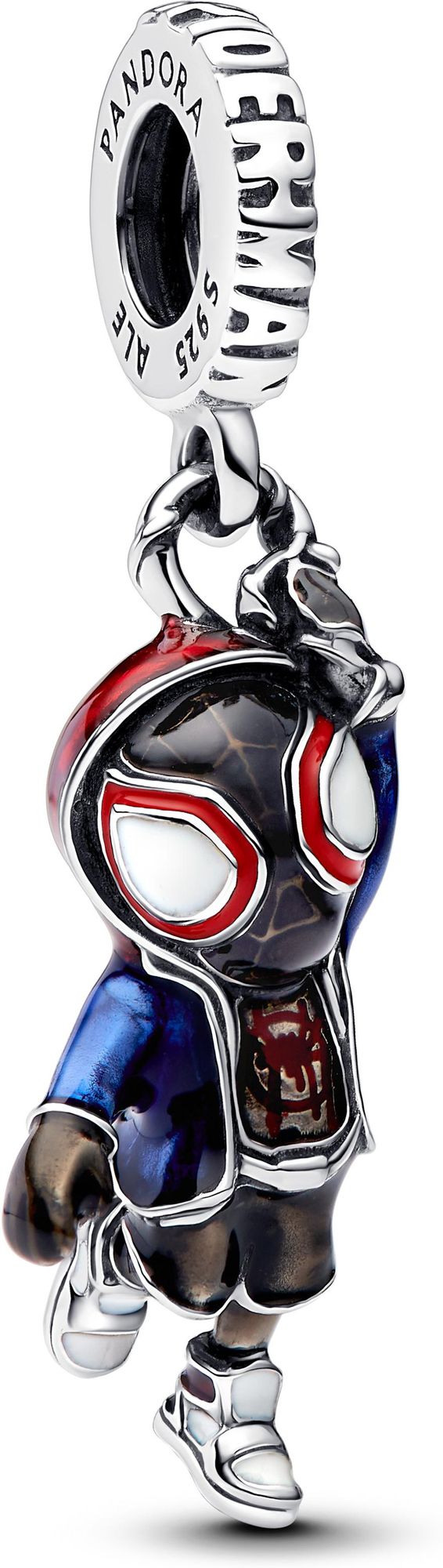 Pandora Marvel Spider-Man Miles Morales Charm-Anhänger 793842C01 Pendiente Charm Pandora Marvel Spider-Man Miles Morales Charm-Anhänger 793842C01 Pendiente Charm