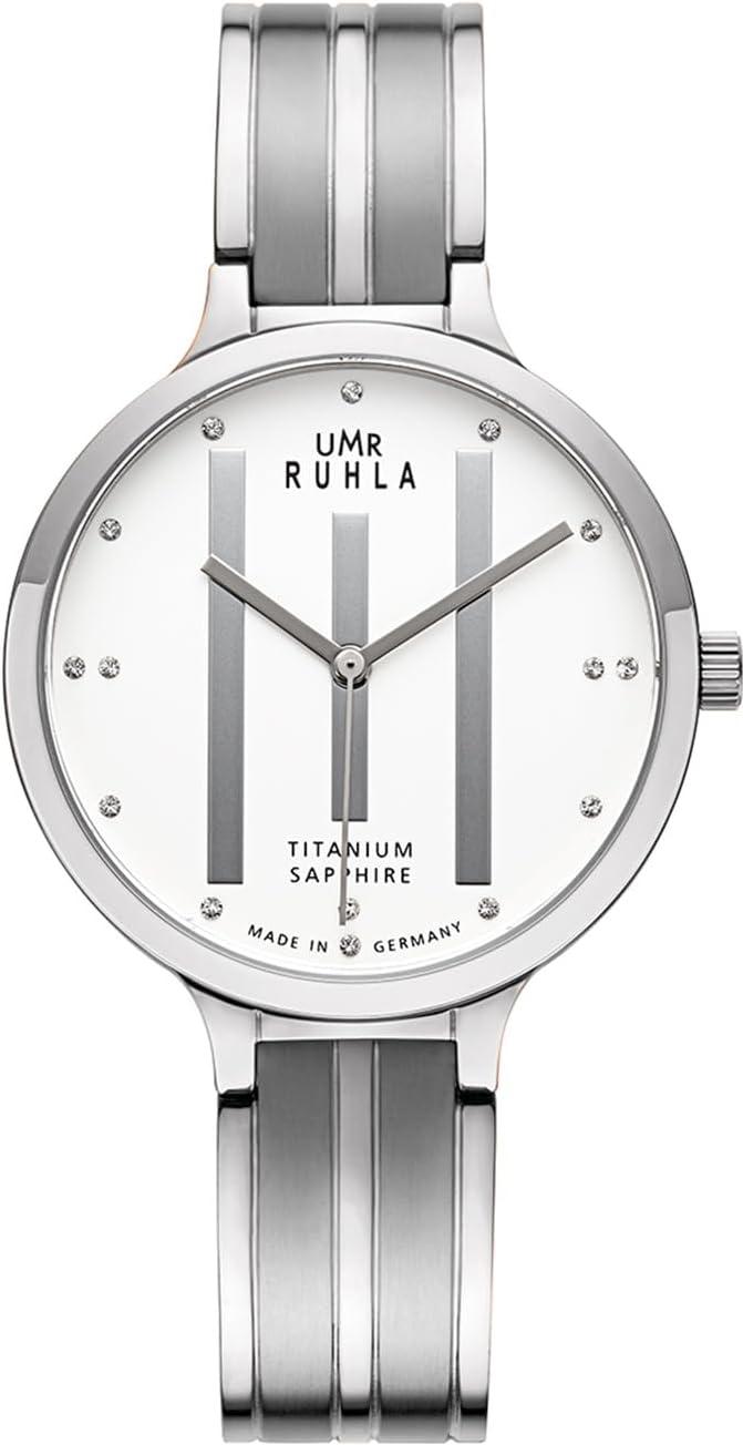 UMR RUHLA Orologio Analogico Uomo KSU1301 – Subacqueo Al Quarzo Con Cinturino In Gomma, Cassa Acciaio 44mm, Impermeabile 20 Bar
