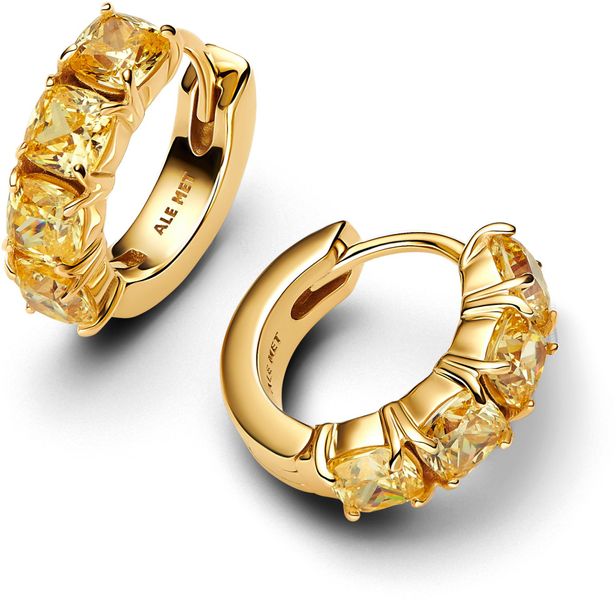 Pandora Gelbe Creolen-Ohrringe 263851C02 Pendientes Pandora Gelbe Creolen-Ohrringe 263851C02 Pendientes