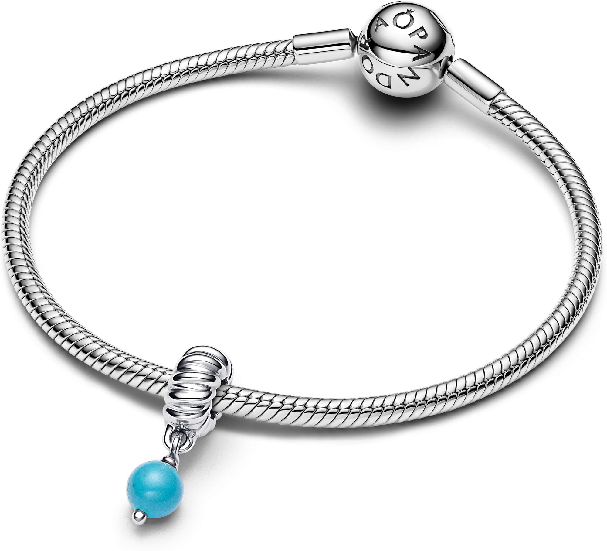 Pandora Türkisfarbener Charm-Anhänger 793901C01 Charm-hanger Pandora Türkisfarbener Charm-Anhänger 793901C01 Charm-hanger