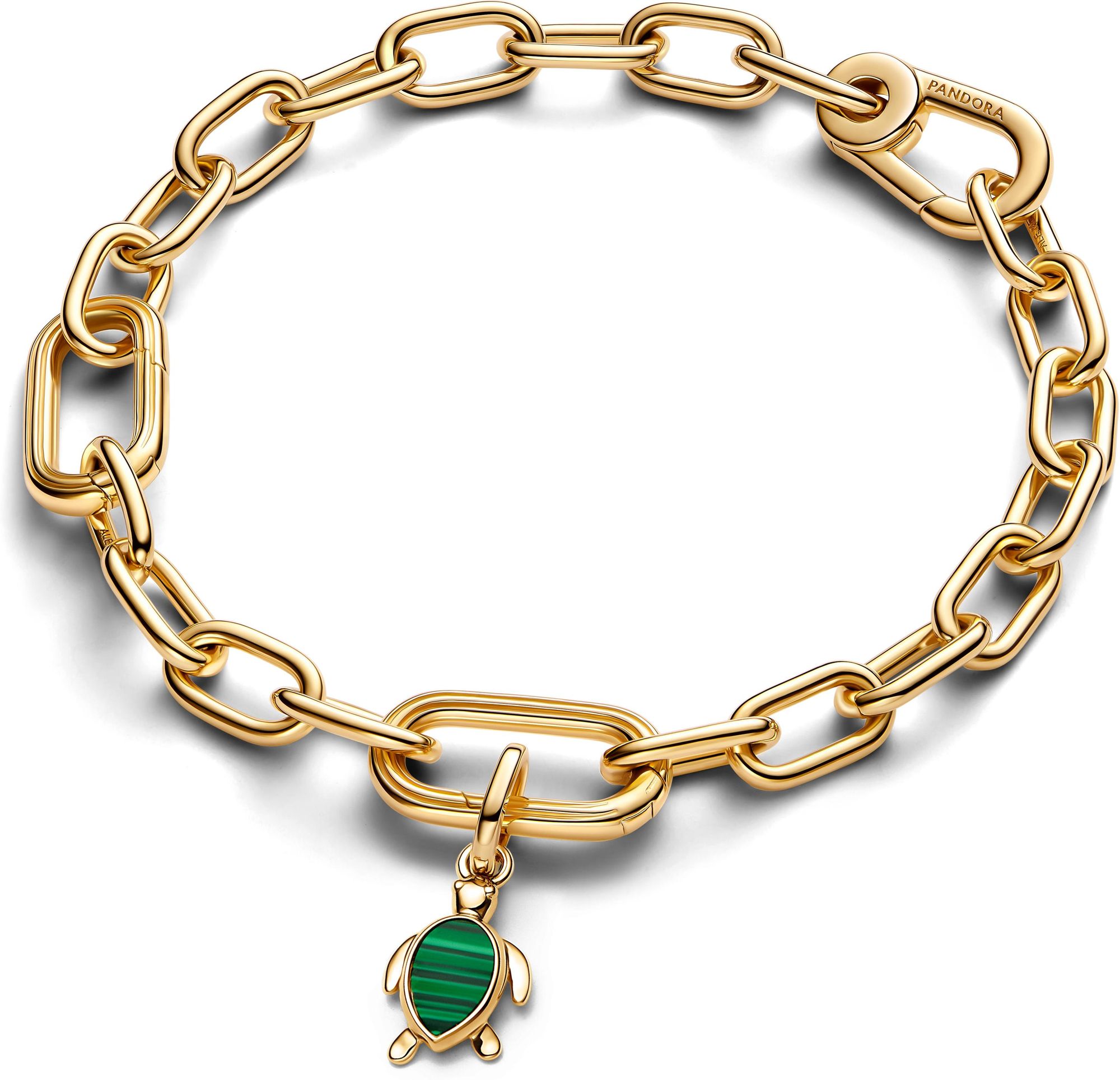 Pandora Grüne Schildkröte Mini-Charm-Anhänger 763823C01 Charm-hanger Pandora Grüne Schildkröte Mini-Charm-Anhänger 763823C01 Charm-hanger