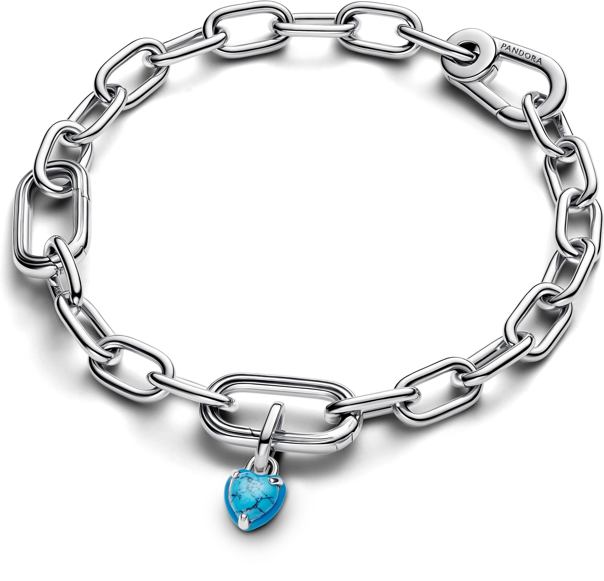 Pandora Türkisfarbenes Herz Mini-Charm-Anhänger 793827C01 Charm Pandora Türkisfarbenes Herz Mini-Charm-Anhänger 793827C01 Charm