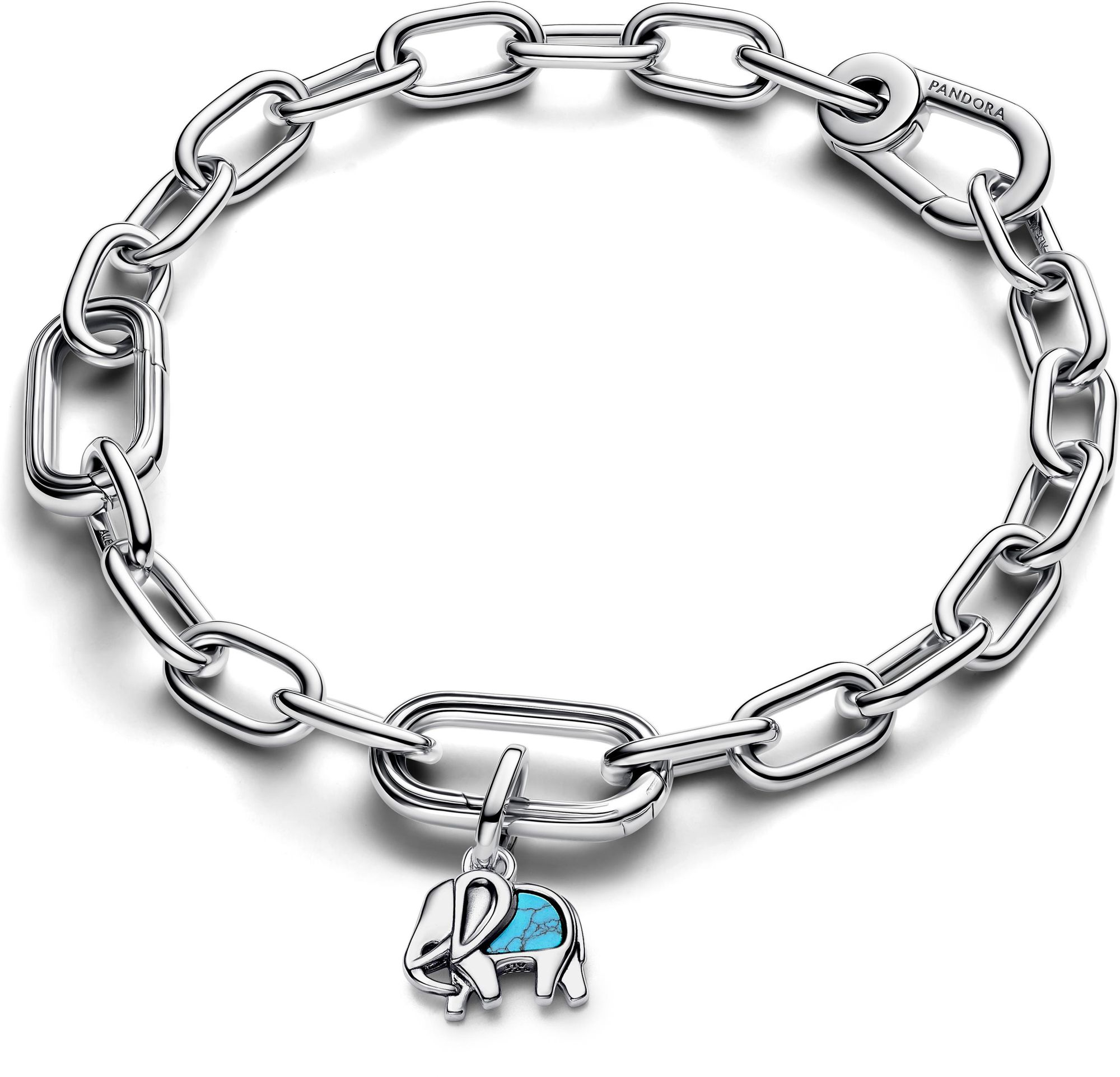 Pandora Türkisfarbener Elefant Mini-Charm-Anhänger 793858C01 Pendiente Charm