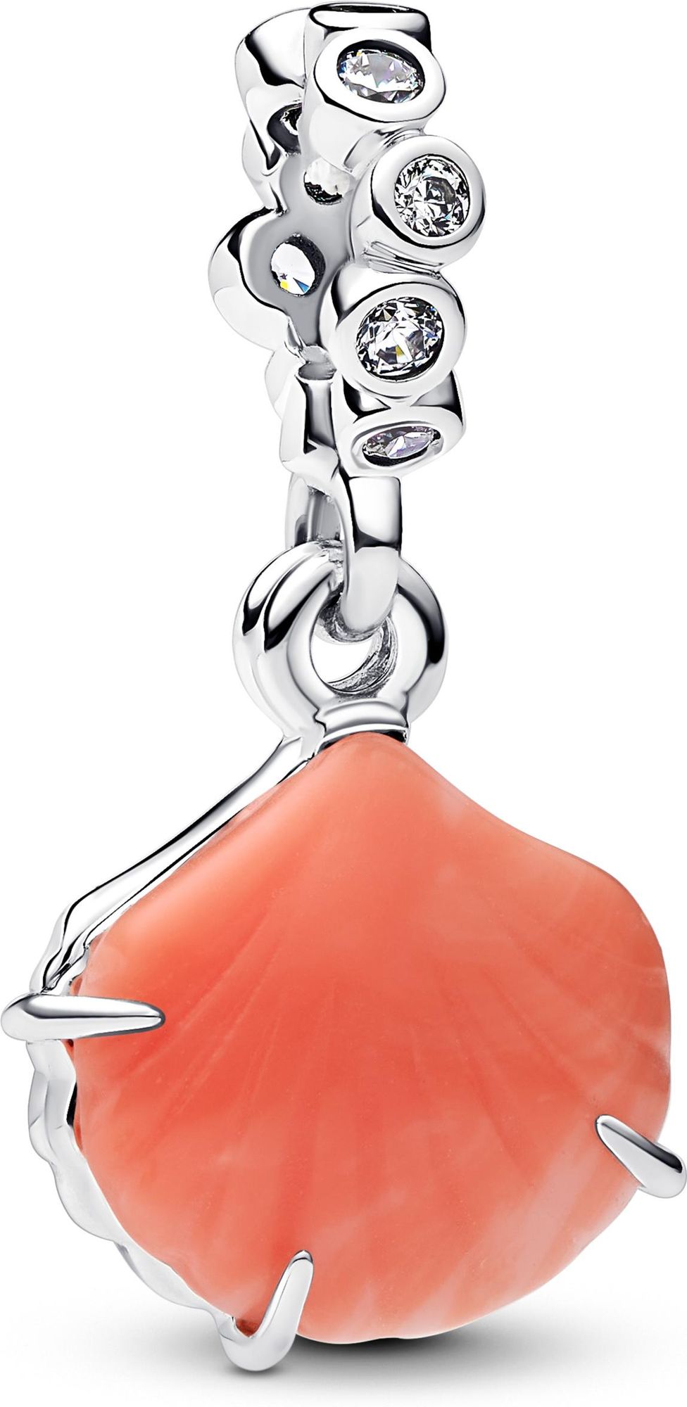 Pandora Korallenrote Muschel Doppelter Charm-Anhänger 793821C01 Pendente charm Pandora Korallenrote Muschel Doppelter Charm-Anhänger 793821C01 Pendente charm