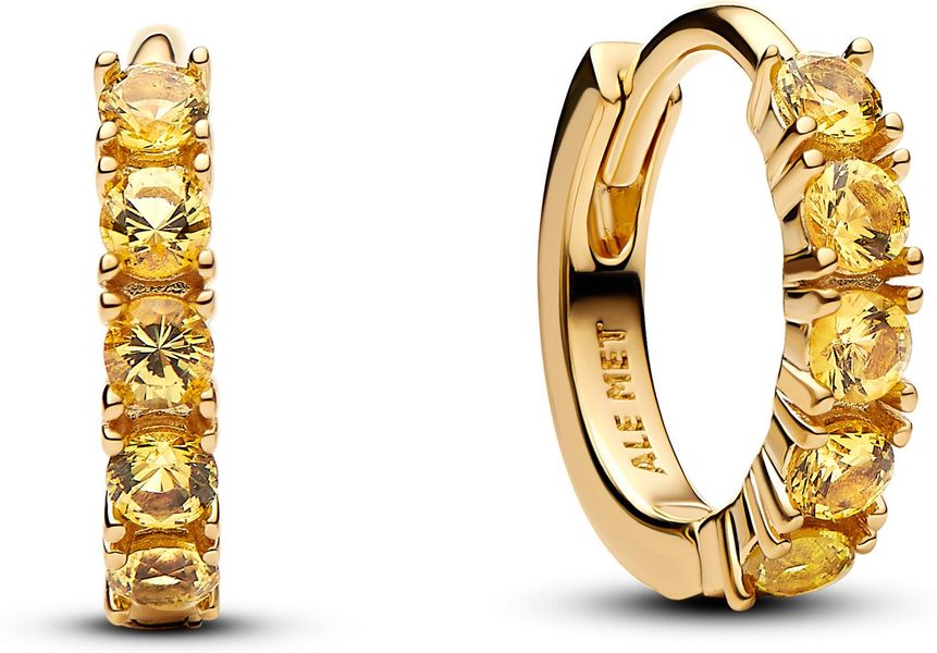 Pandora Gelbe Huggie-Ohrringe 263849C01 Orecchini Pandora Gelbe Huggie-Ohrringe 263849C01 Orecchini