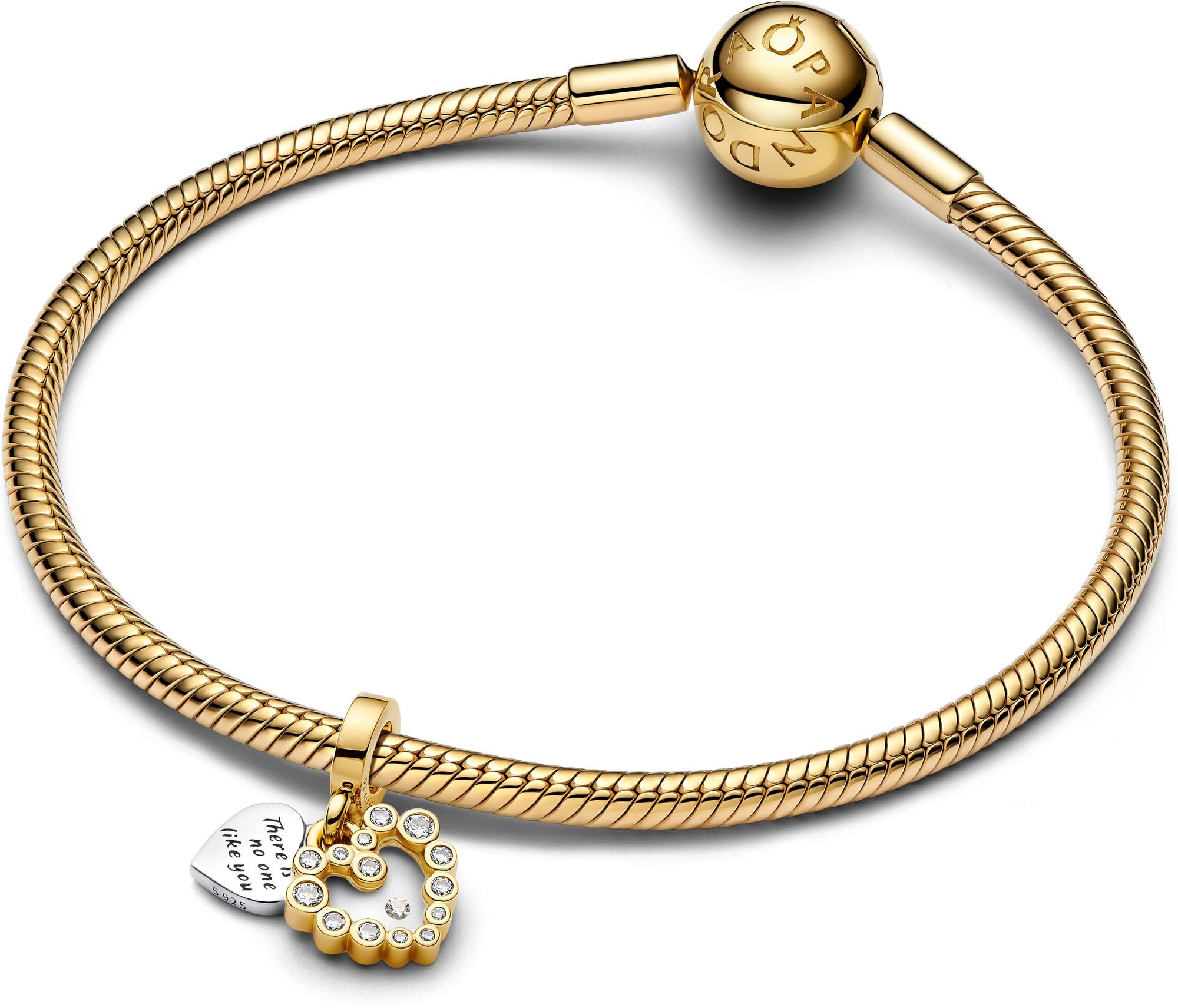 Pandora Funkelnder Doppel-Herzanhänger Charm 763765C01 Pendiente Charm Pandora Funkelnder Doppel-Herzanhänger Charm 763765C01 Pendiente Charm