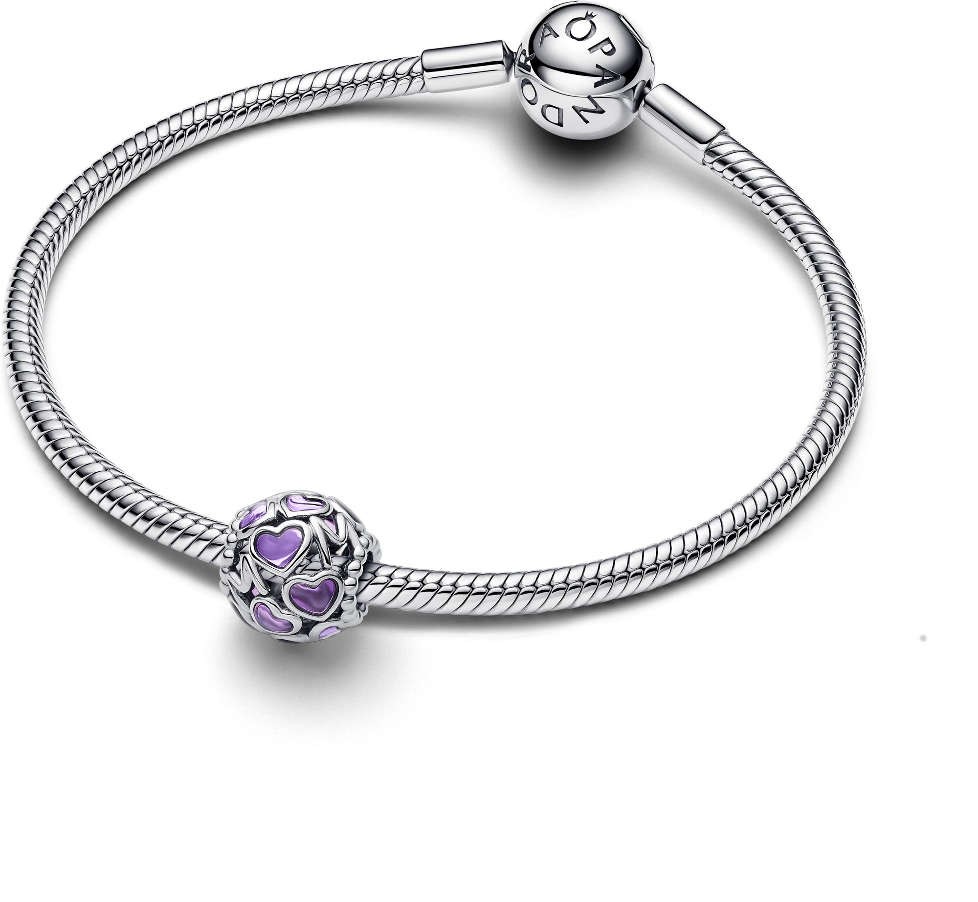 Pandora Offen gearbeitete Herzen Mum-Charm 793772C01 Pendente charm