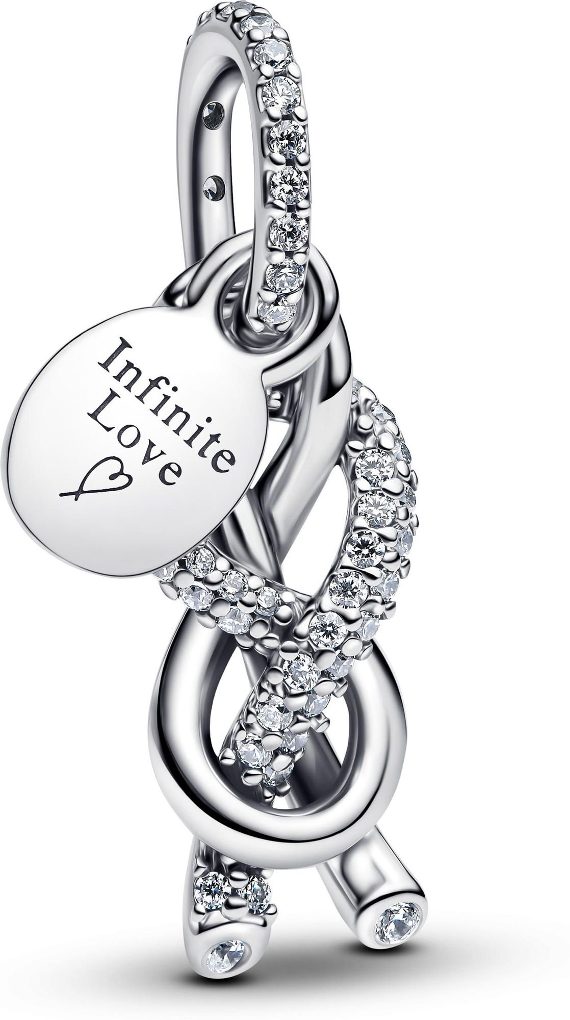 Pandora Pavé Unendlichkeitsknoten Charm-Anhänger 793780C01 Pendente charm Pandora Pavé Unendlichkeitsknoten Charm-Anhänger 793780C01 Pendente charm
