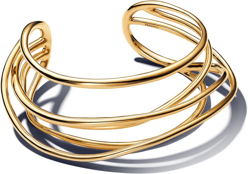 Pandora Organisch Geformter Offener Draht-Armreif 563867C00 Braccialetto per donne Pandora Organisch Geformter Offener Draht-Armreif 563867C00 Braccialetto per donne