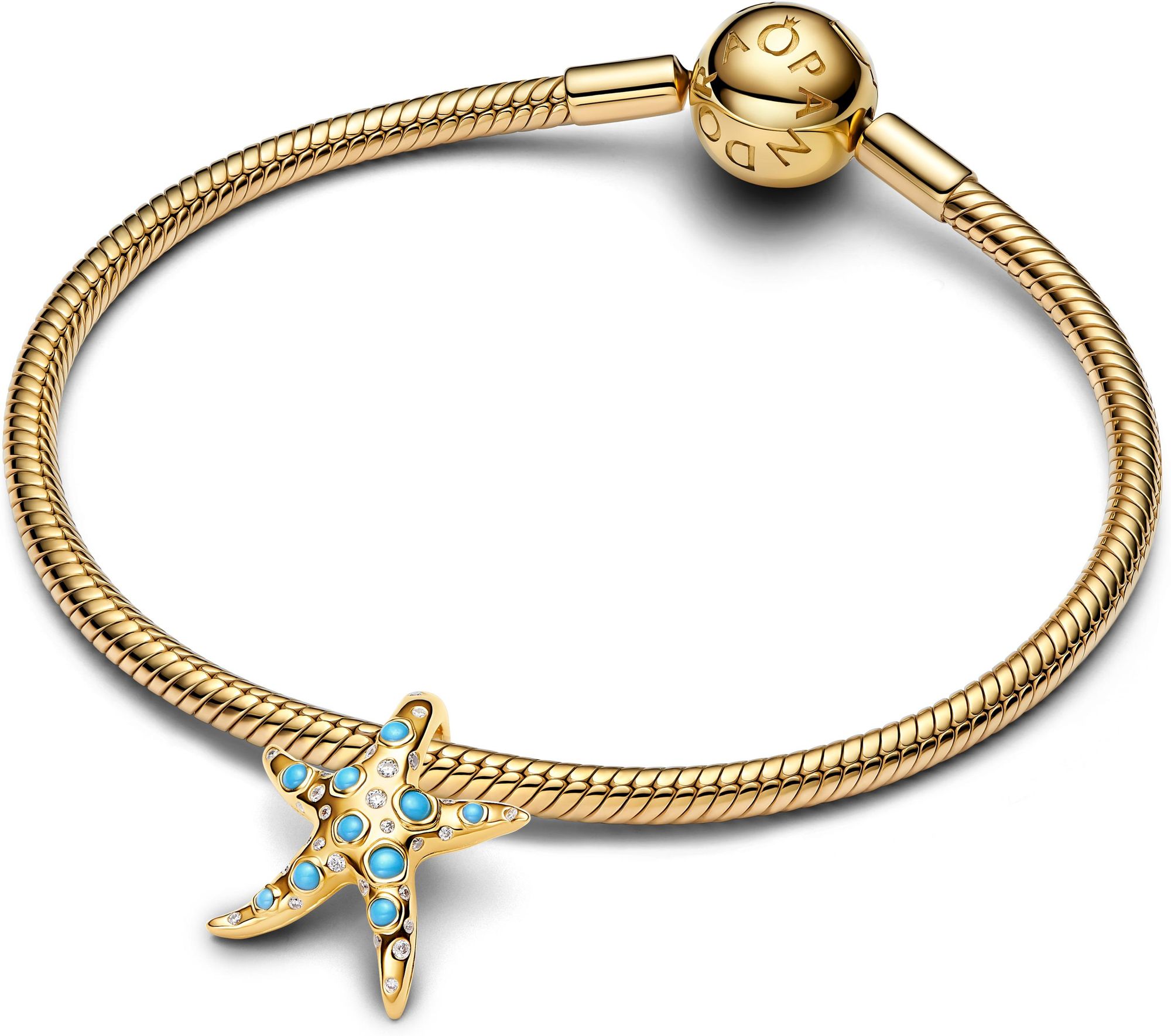 Pandora Funkelnder Blauer Seestern Charm-Anhänger 763818C01 Pendiente Charm Pandora Funkelnder Blauer Seestern Charm-Anhänger 763818C01 Pendiente Charm