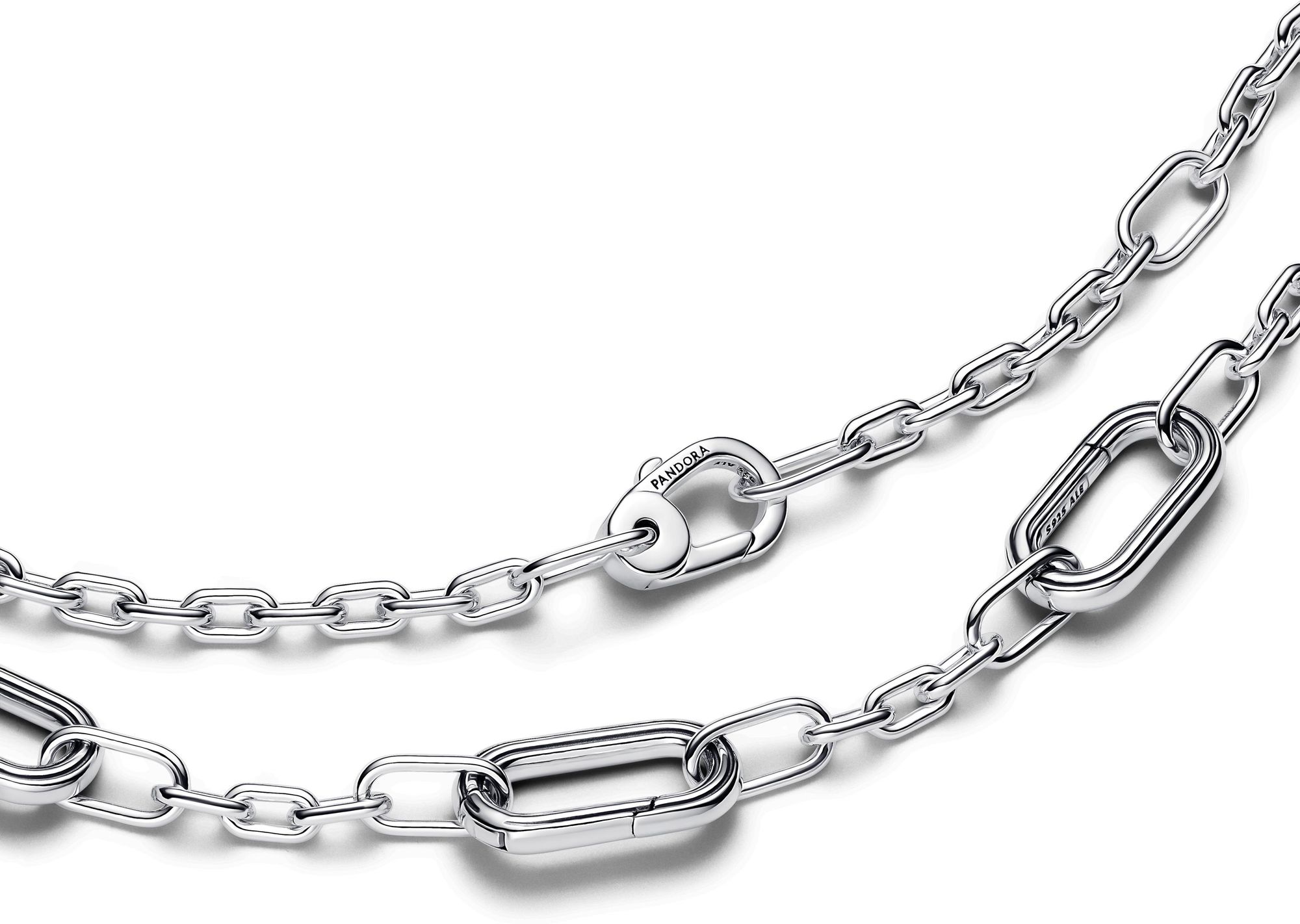 Pandora Fünf Glieder Halskette 393861C00-45 Cadena de cuello para mujeres Pandora Fünf Glieder Halskette 393861C00-45 Cadena de cuello para mujeres