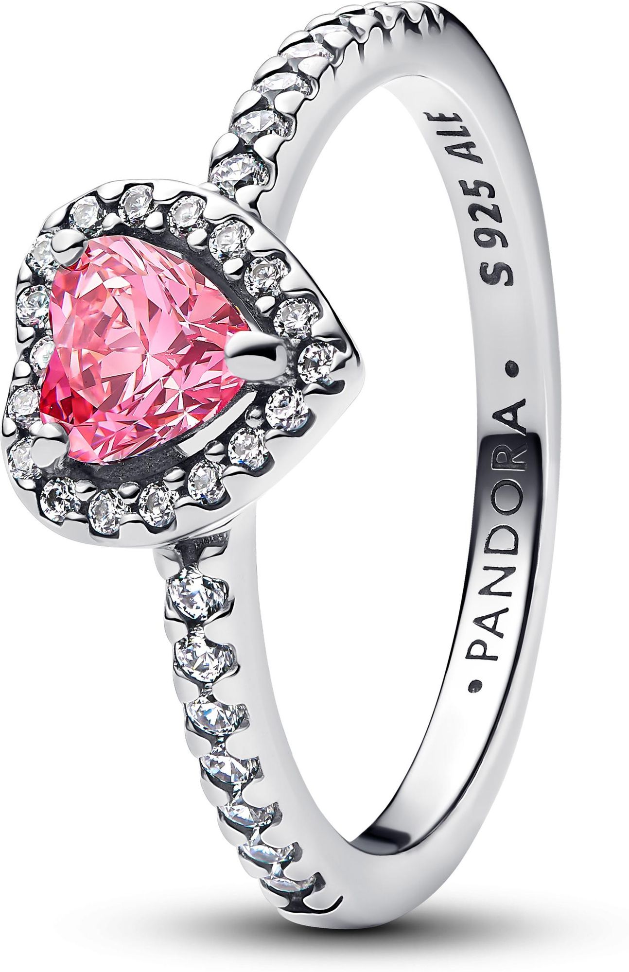 Pandora Erhabenes Rosafarbenes Herz Ring 198421C03 Anello donna Pandora Erhabenes Rosafarbenes Herz Ring 198421C03 Anello donna