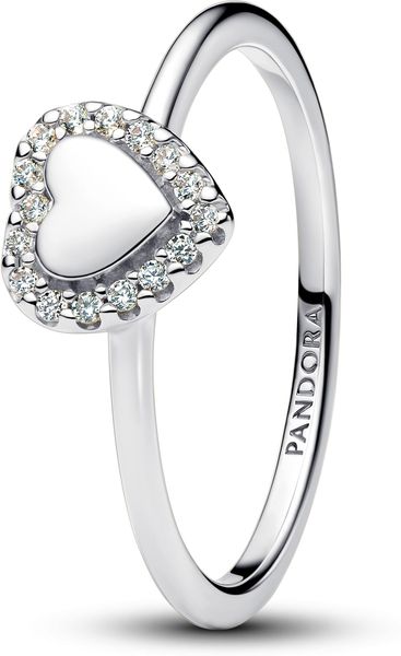 Pandora Gravierbarer Herz Strahlenkranz Ring 193801C01 Anillo para mujeres Pandora Gravierbarer Herz Strahlenkranz Ring 193801C01 Anillo para mujeres