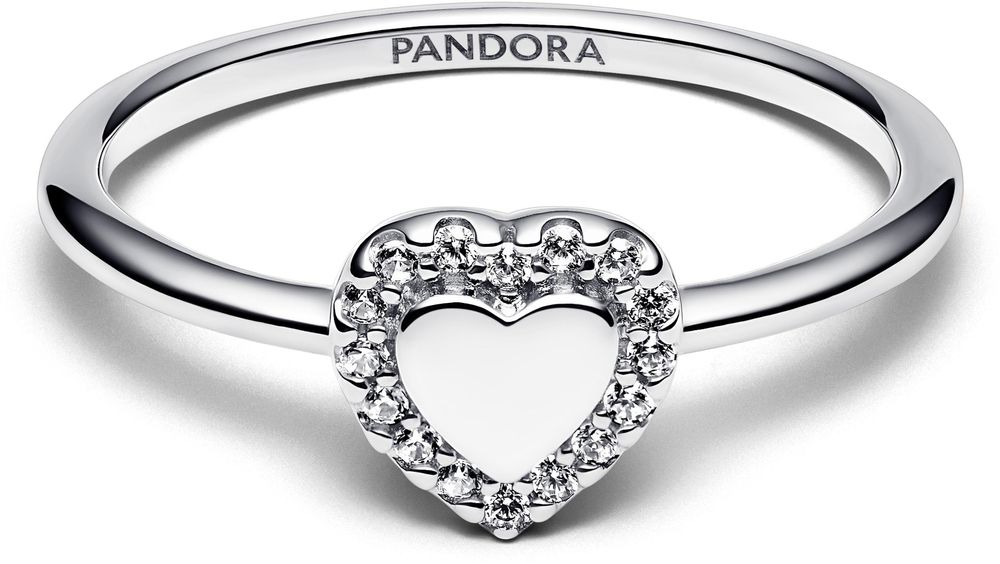 Pandora Gravierbarer Herz Strahlenkranz Ring 193801C01 Anillo para mujeres Pandora Gravierbarer Herz Strahlenkranz Ring 193801C01 Anillo para mujeres