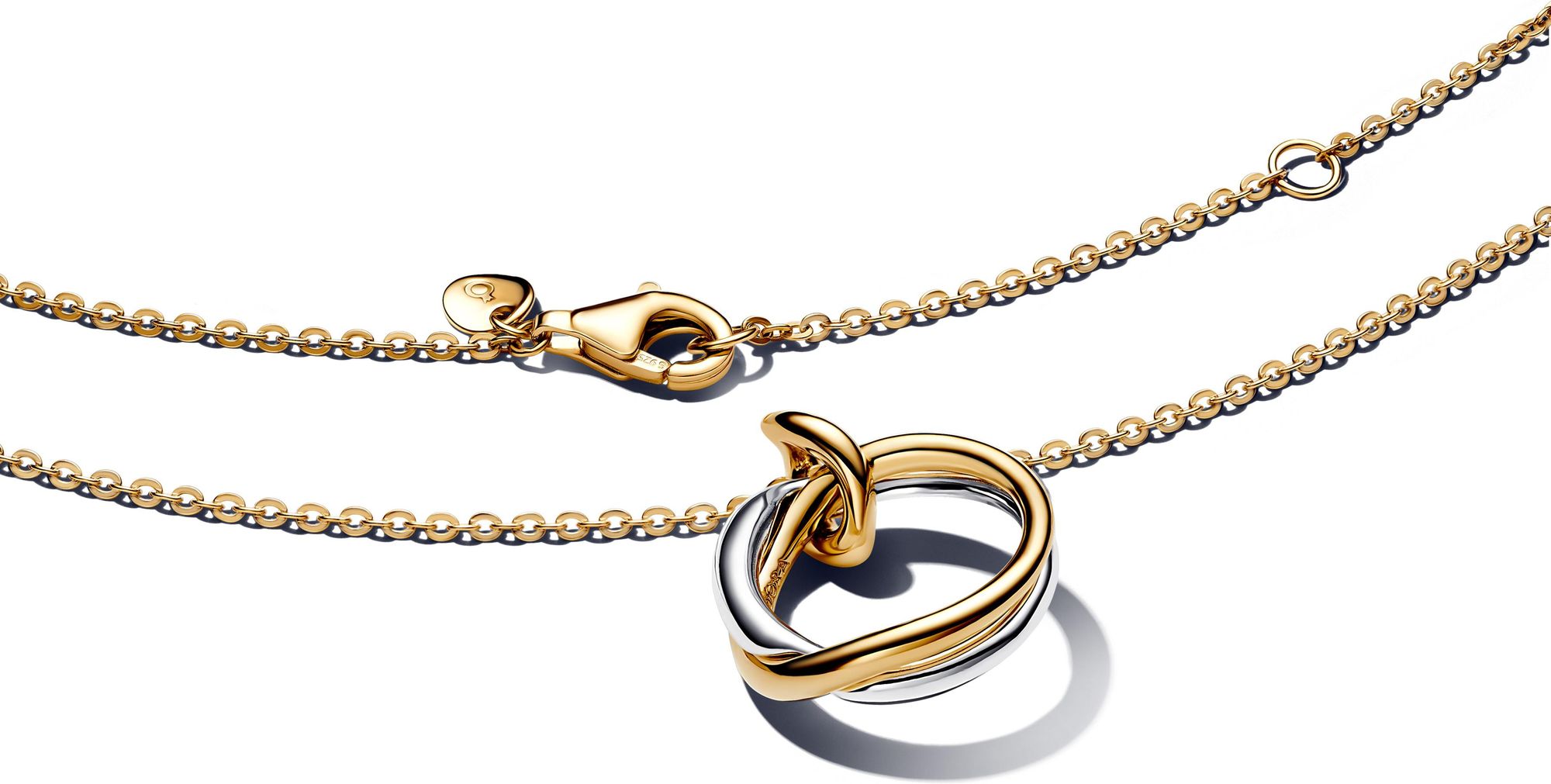 Pandora Organisch Geformte Bicolor Anhänger-Halskette 363882C00-45 Cadena de cuello para mujeres Pandora Organisch Geformte Bicolor Anhänger-Halskette 363882C00-45 Cadena de cuello para mujeres