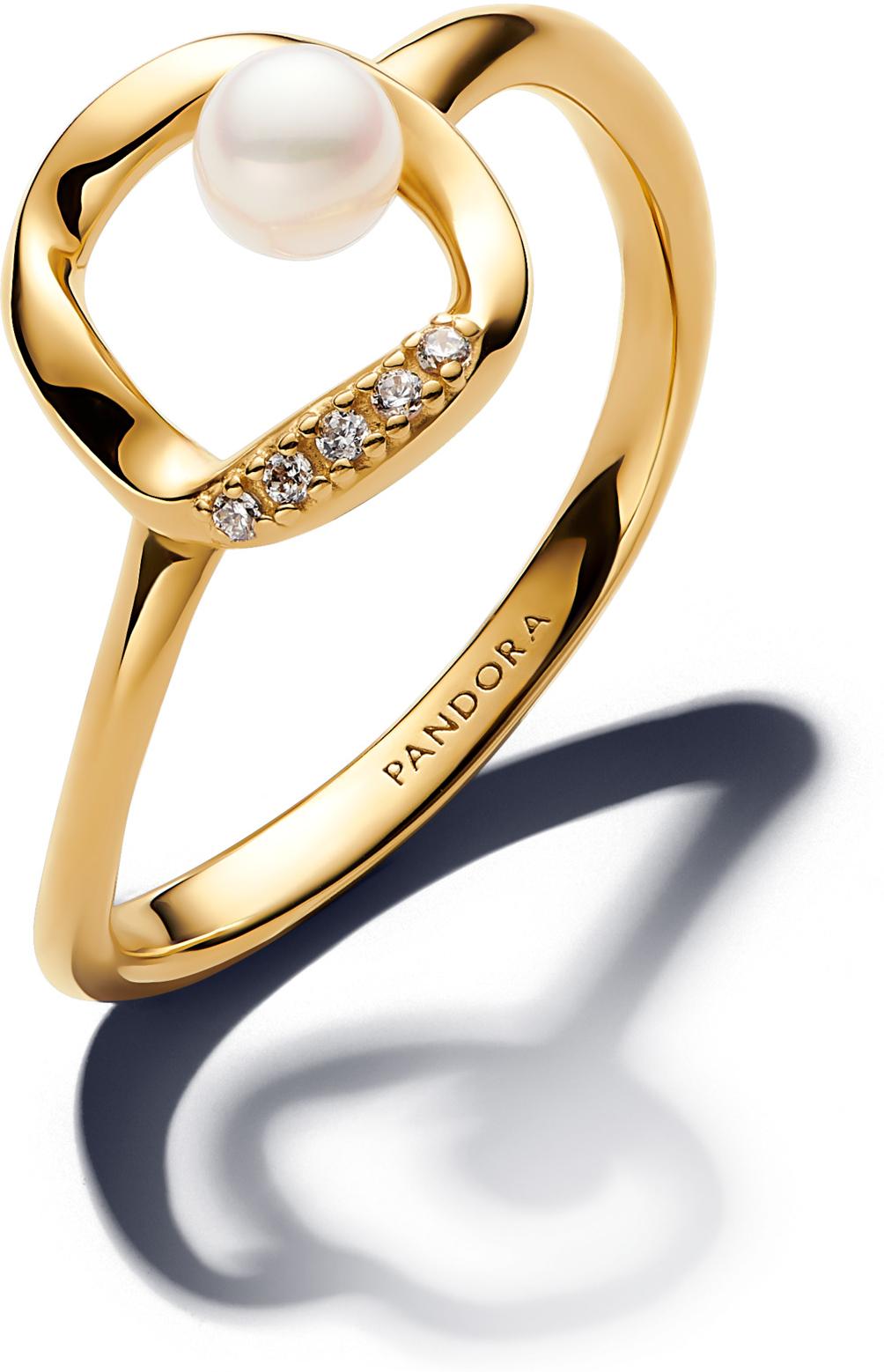 Pandora Organisch Geformter Pavé Kreis & Behandelte Süßwasserzuchtperle Ring 163831C01 Anillo para mujeres Pandora Organisch Geformter Pavé Kreis & Behandelte Süßwasserzuchtperle Ring 163831C01 Anillo para mujeres