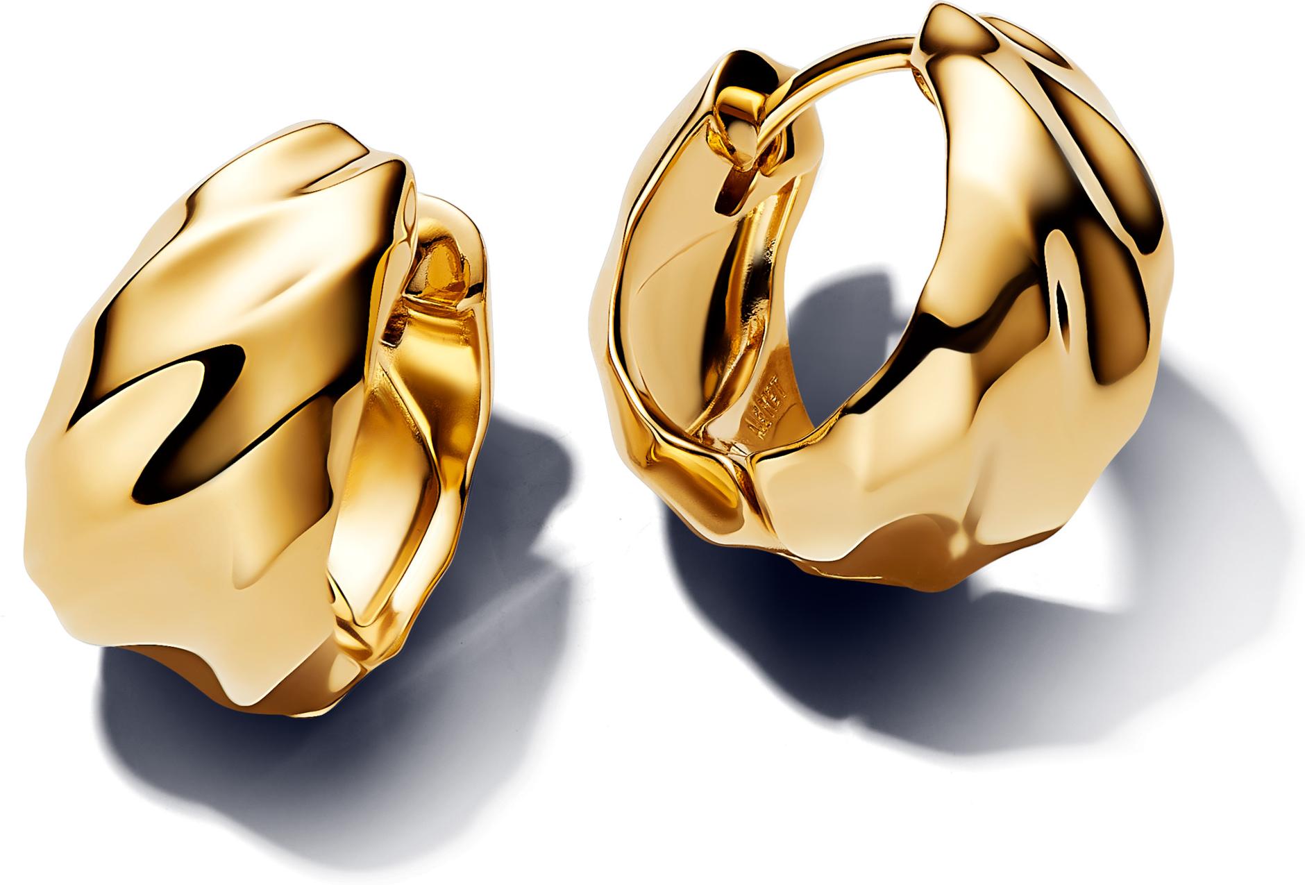 Pandora Gewellte Creolen-Ohrringe 263874C00 Pendientes Pandora Gewellte Creolen-Ohrringe 263874C00 Pendientes