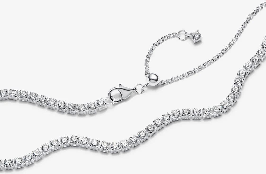 Pandora Tennis-Choker-Halskette 393806C01-40 Halsketting voor dames Pandora Tennis-Choker-Halskette 393806C01-40 Halsketting voor dames