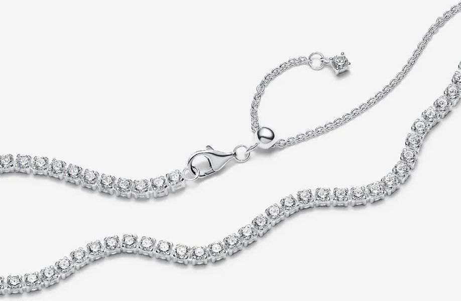 Pandora Tennis-Choker-Halskette 393806C01-40 Damenhalskette Pandora Tennis-Choker-Halskette 393806C01-40 Damenhalskette