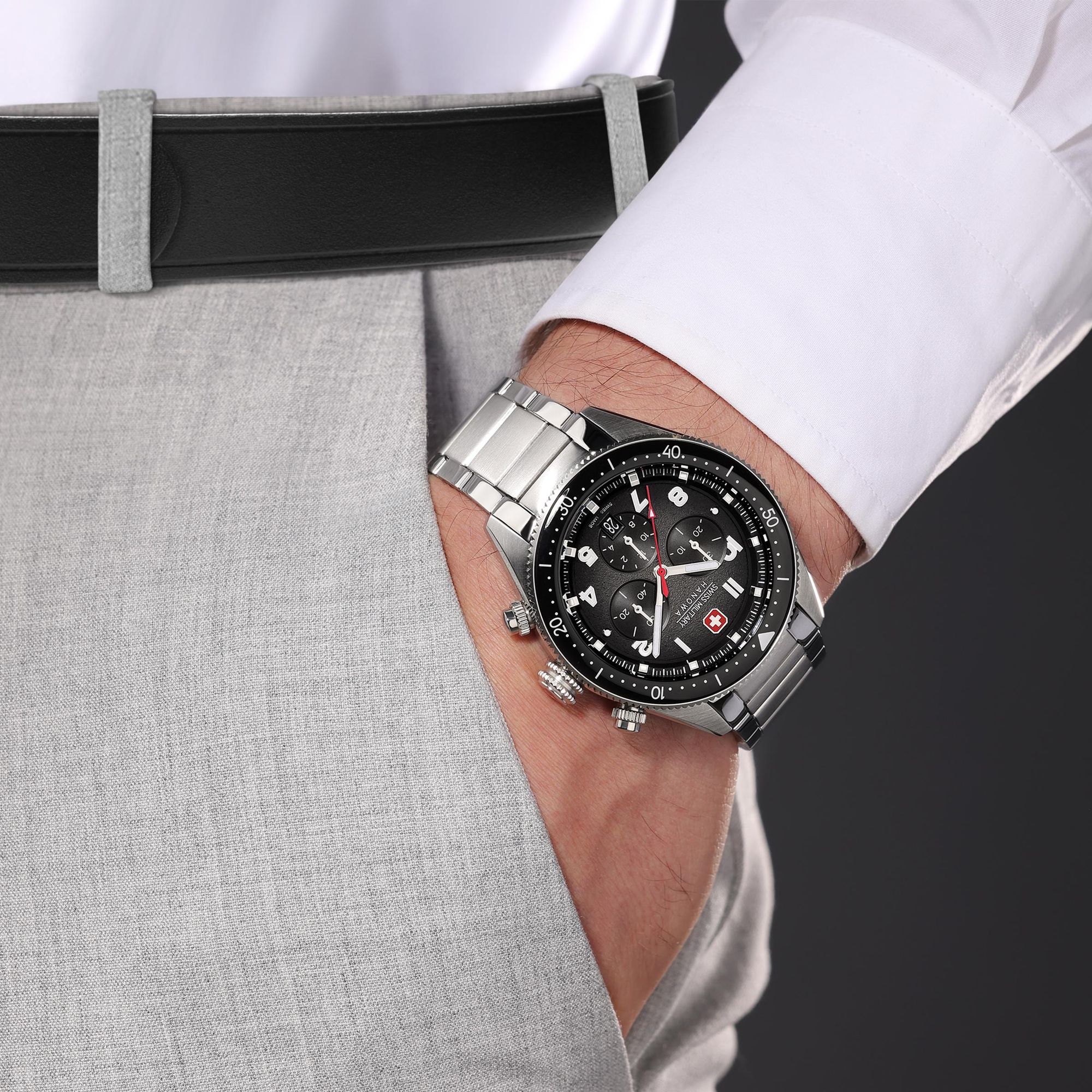 Swiss Military Hanowa GREYHOUND CHRONO SMWGI0003803 Herenchronograaf Swiss Military Hanowa GREYHOUND CHRONO SMWGI0003803 Herenchronograaf