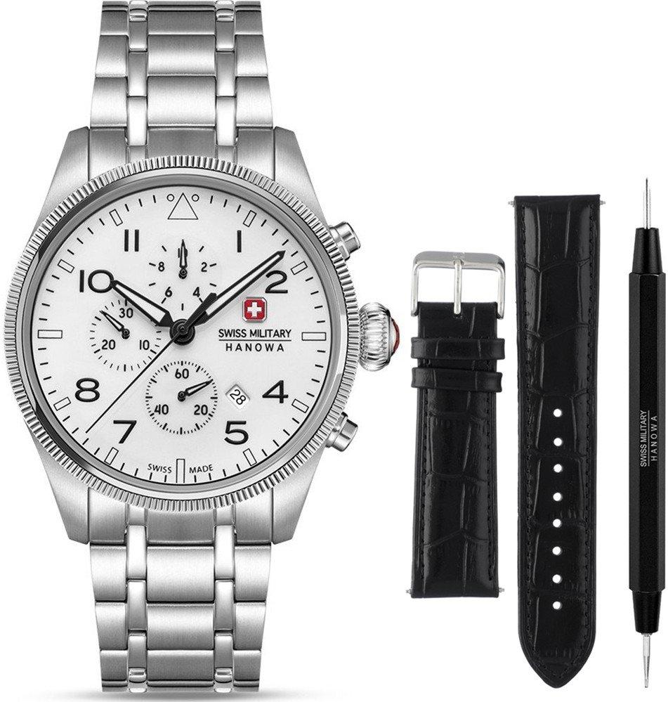 Swiss Military Hanowa THUNDERBOLT CHRONONORTHERN NIGHT SMWGI0005701-SET Herenchronograaf Swiss Military Hanowa THUNDERBOLT CHRONONORTHERN NIGHT SMWGI0005701-SET Herenchronograaf