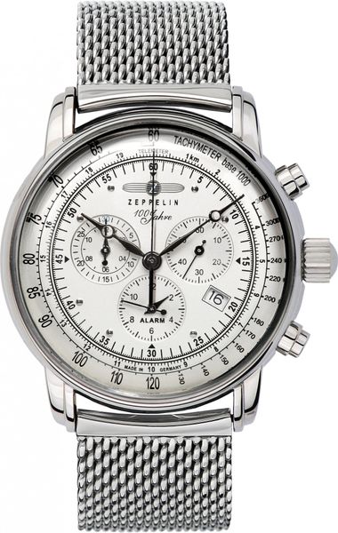 Zeppelin Chrono-Alarm 7680M1 Cronografo uomo Made in Germany Zeppelin Chrono-Alarm 7680M1 Cronografo uomo Made in Germany