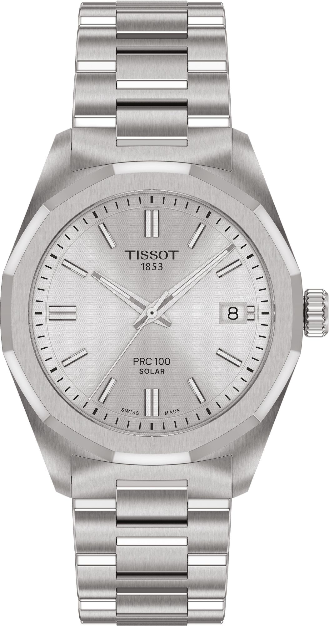 Tissot PRC 100 Solar 34mm T151.822.11.031.00 Montre-Bracelet pour hommes Alimentation Solaire