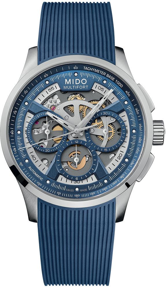 Mido Multifort Skeleton Chrono M038.662.17.040.00 Automatic Mens Chronograph Skeleton Dial Mido Multifort Skeleton Chrono M038.662.17.040.00 Automatic Mens Chronograph Skeleton Dial