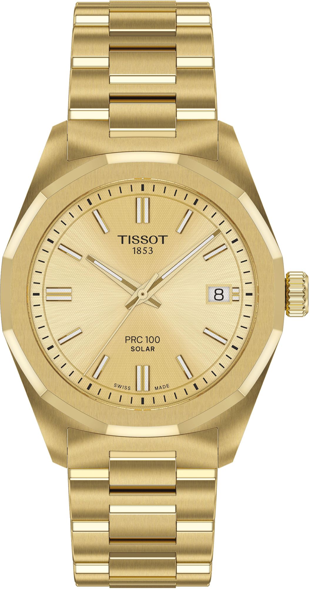 Tissot PRC 100 Solar 34mm T151.822.33.021.00 Orologio da polso uomo Funzionamento a energia solare