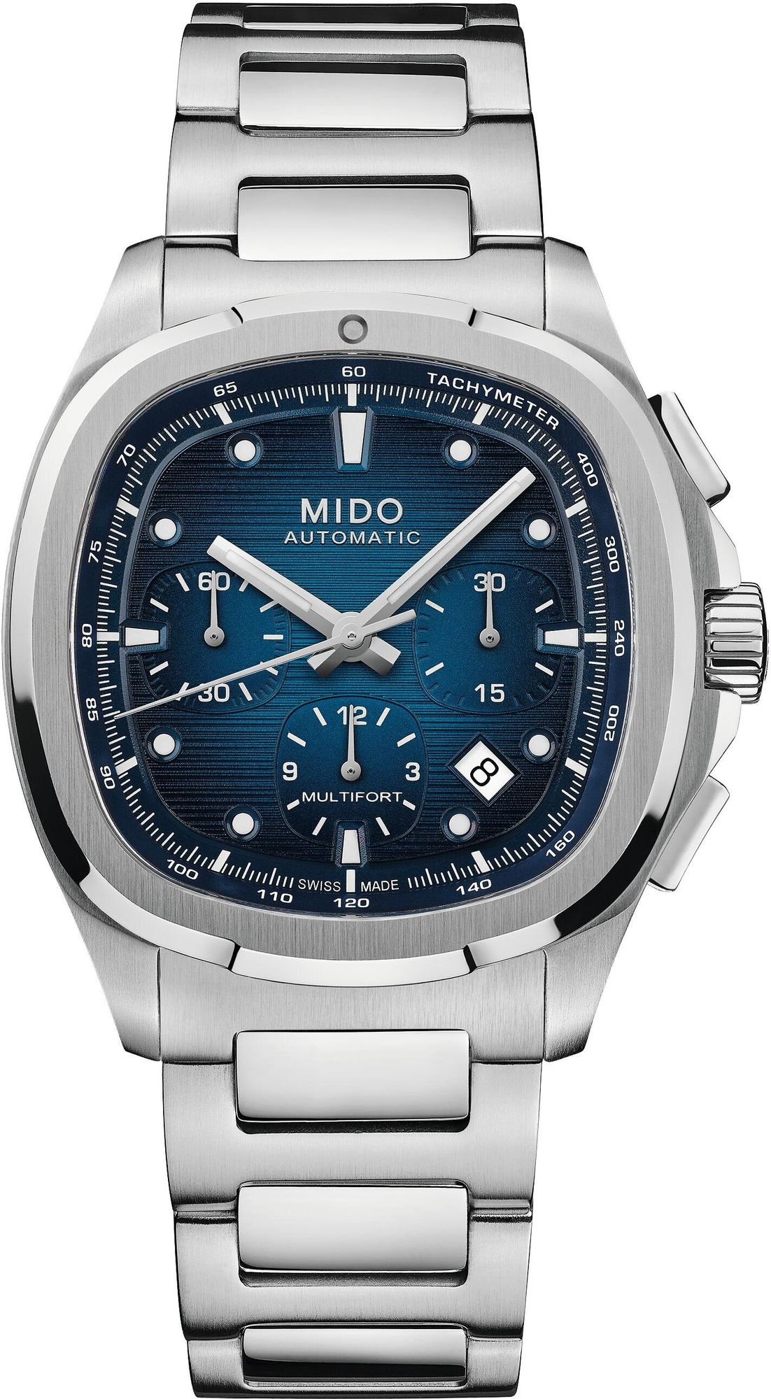 Mido Multifort TV BIG DATE Chrono M049.527.11.041.00 Chronographe Automatique pour hommes Avec bracelet complémentaire Mido Multifort TV BIG DATE Chrono M049.527.11.041.00 Chronographe Automatique pour hommes Avec bracelet complémentaire