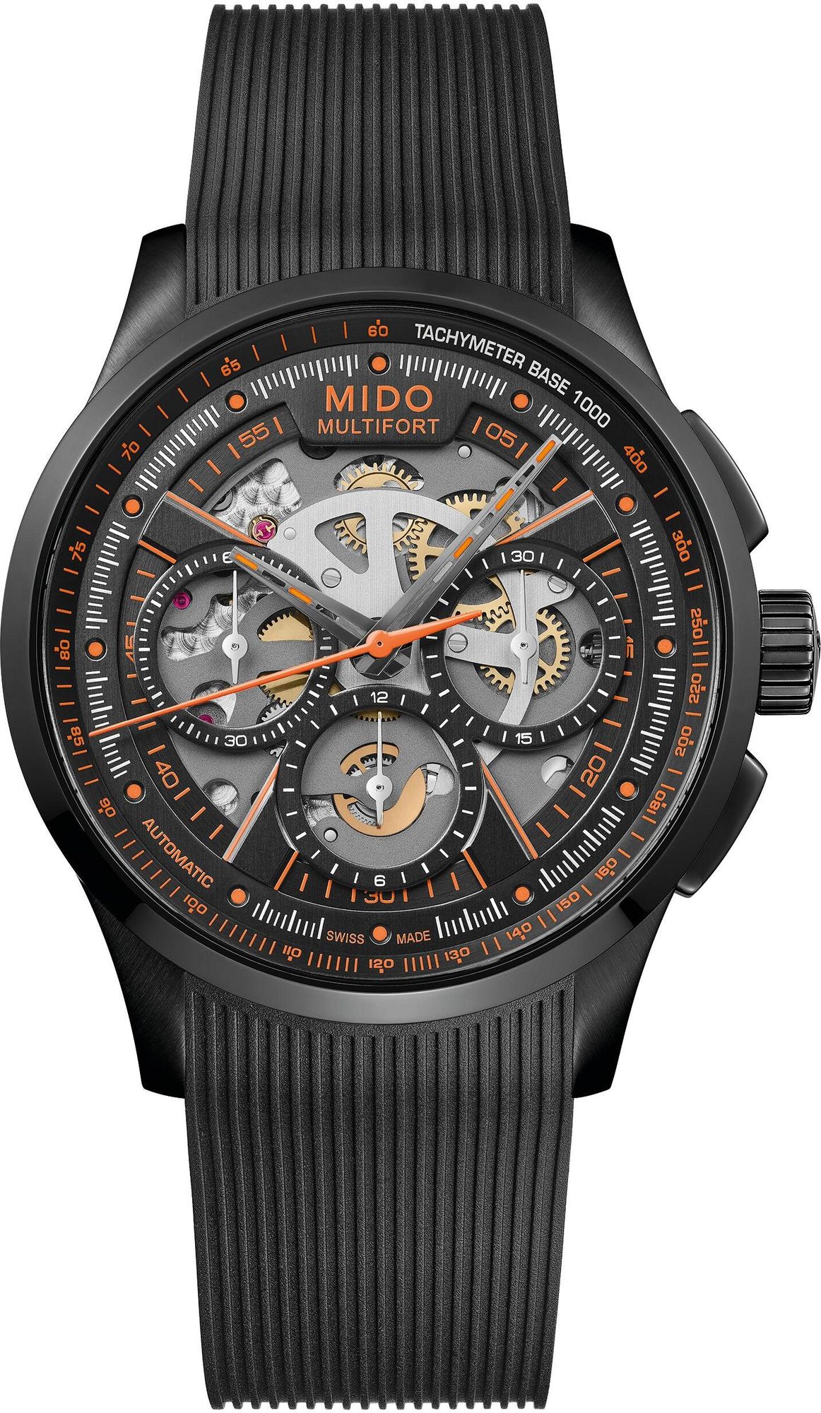 Mido Multifort Skeleton Chrono M038.662.37.050.00 Automatic Mens Chronograph Skeleton Dial Mido Multifort Skeleton Chrono M038.662.37.050.00 Automatic Mens Chronograph Skeleton Dial