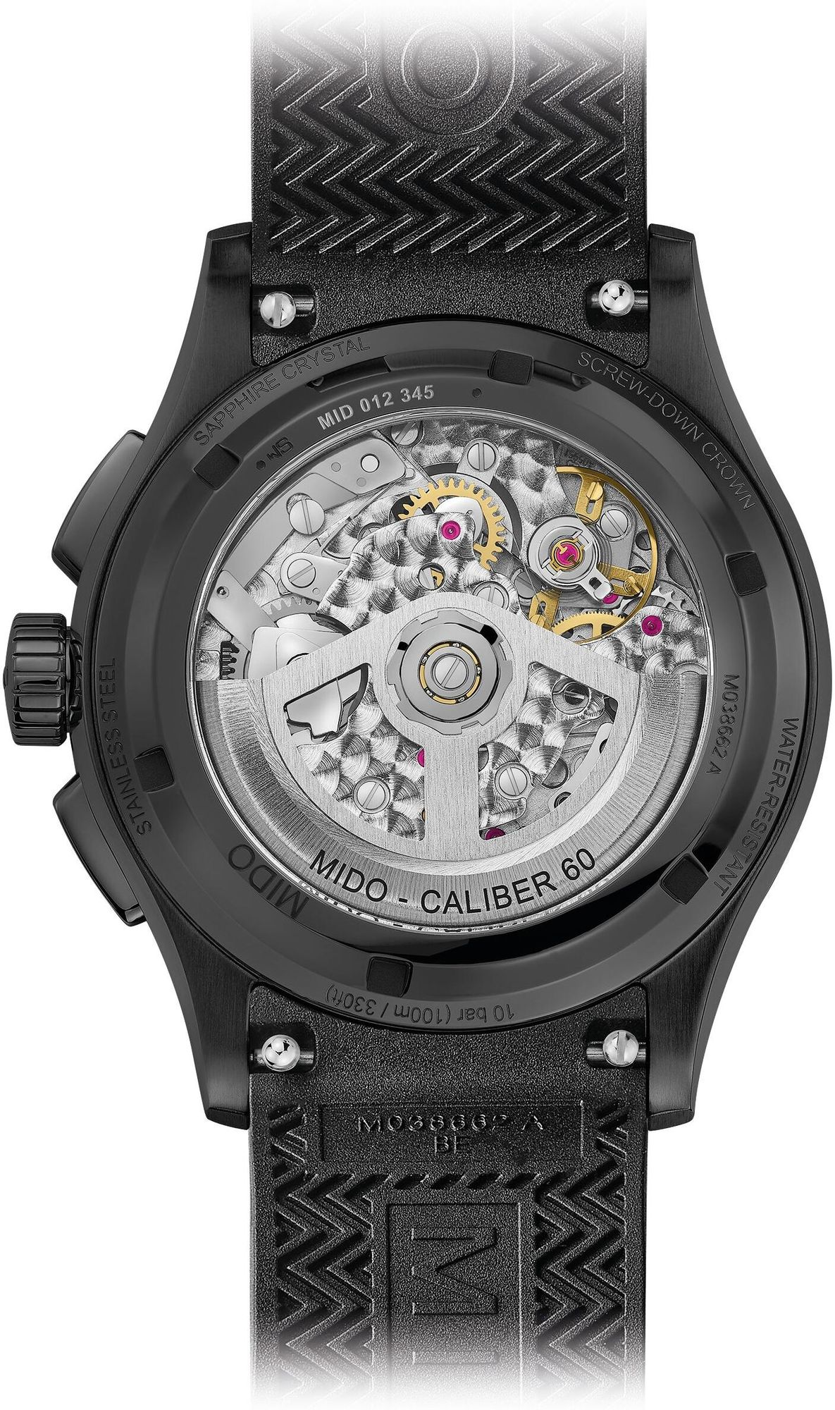 Mido Multifort Skeleton Chrono M038.662.37.050.00 Automatic Mens Chronograph Skeleton Dial Mido Multifort Skeleton Chrono M038.662.37.050.00 Automatic Mens Chronograph Skeleton Dial