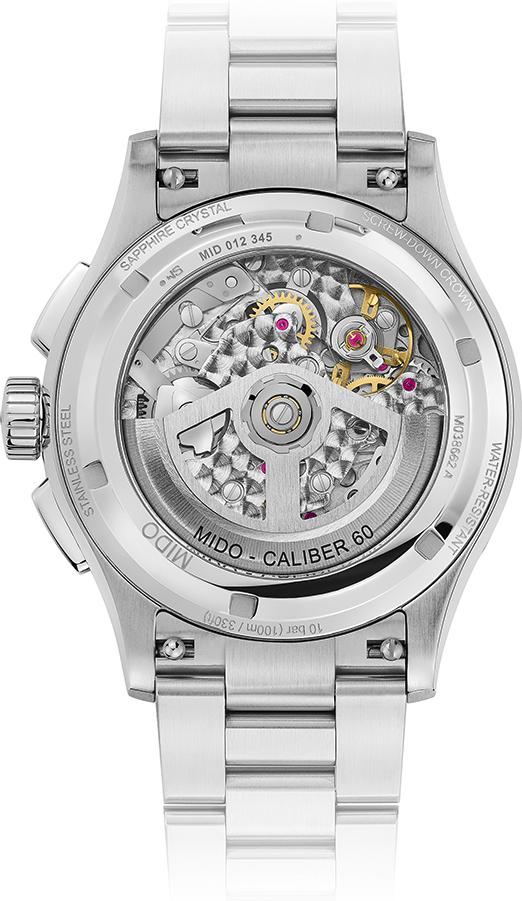 Mido Multifort Skeleton Chrono M038.662.11.060.00 Chronographe Automatique pour hommes Cadran Squelette Mido Multifort Skeleton Chrono M038.662.11.060.00 Chronographe Automatique pour hommes Cadran Squelette