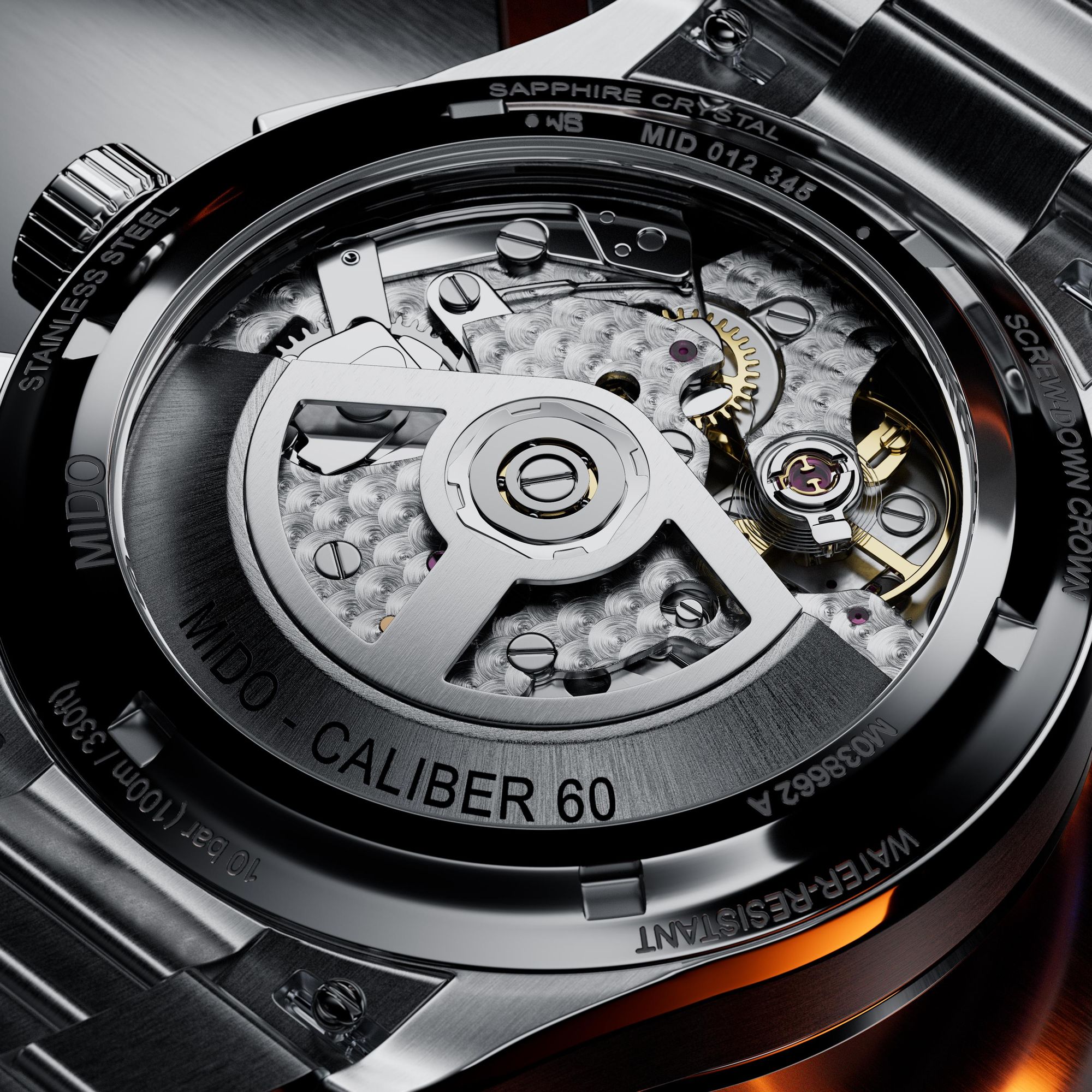 Mido Multifort Skeleton Chrono M038.662.11.060.00 Chronographe Automatique pour hommes Cadran Squelette Mido Multifort Skeleton Chrono M038.662.11.060.00 Chronographe Automatique pour hommes Cadran Squelette